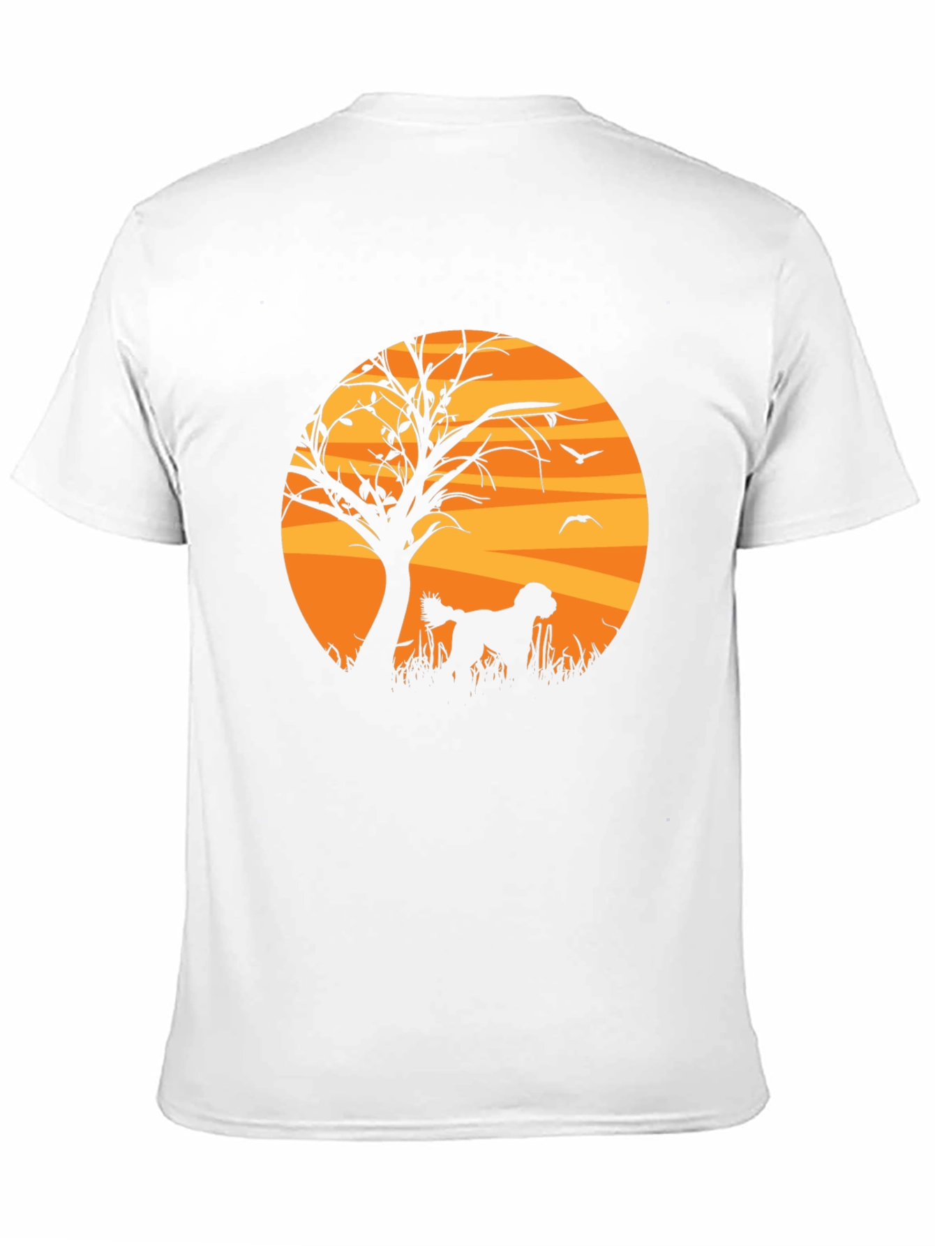 Silhouette Dog Graphic T-Shirt