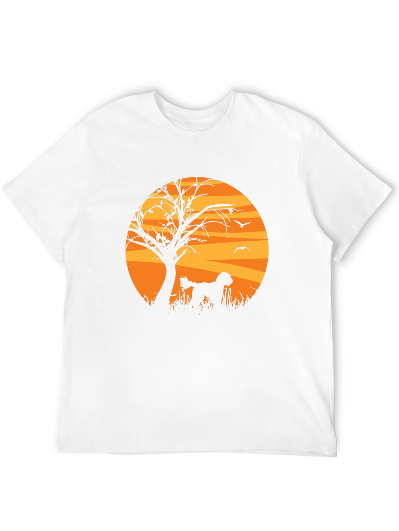 Silhouette Dog Graphic T-Shirt