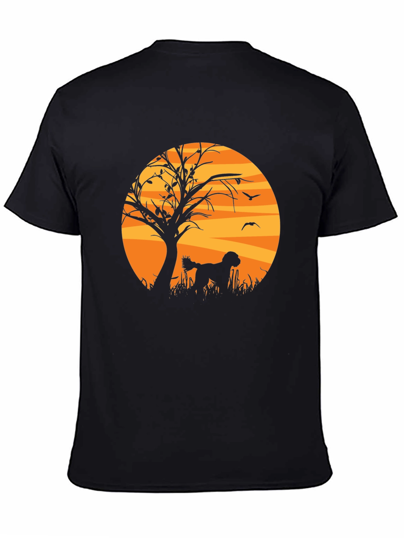 Silhouette Dog Graphic T-Shirt