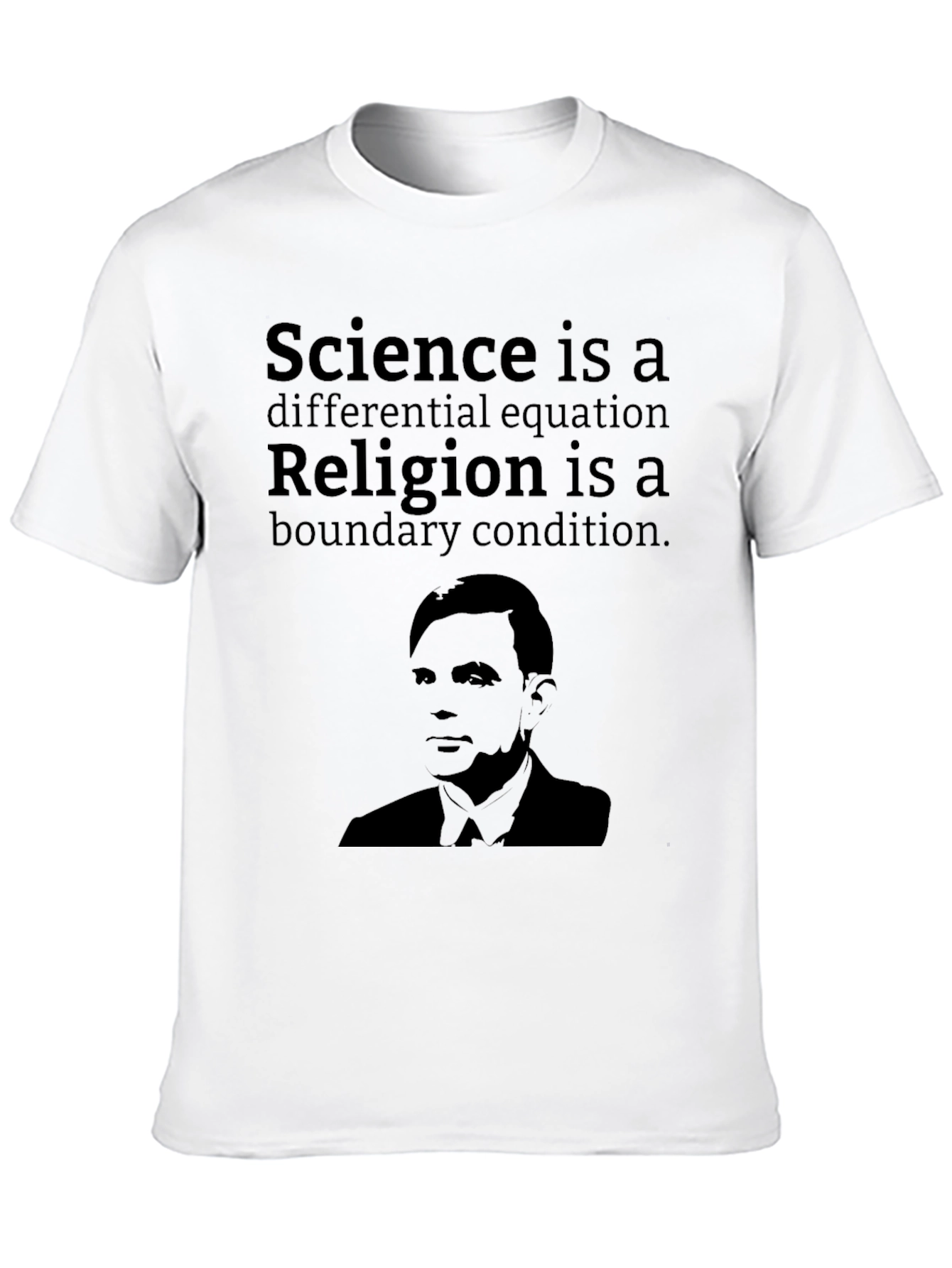 Science vs Religion T-Shirt Alan Turing Graphic Tee