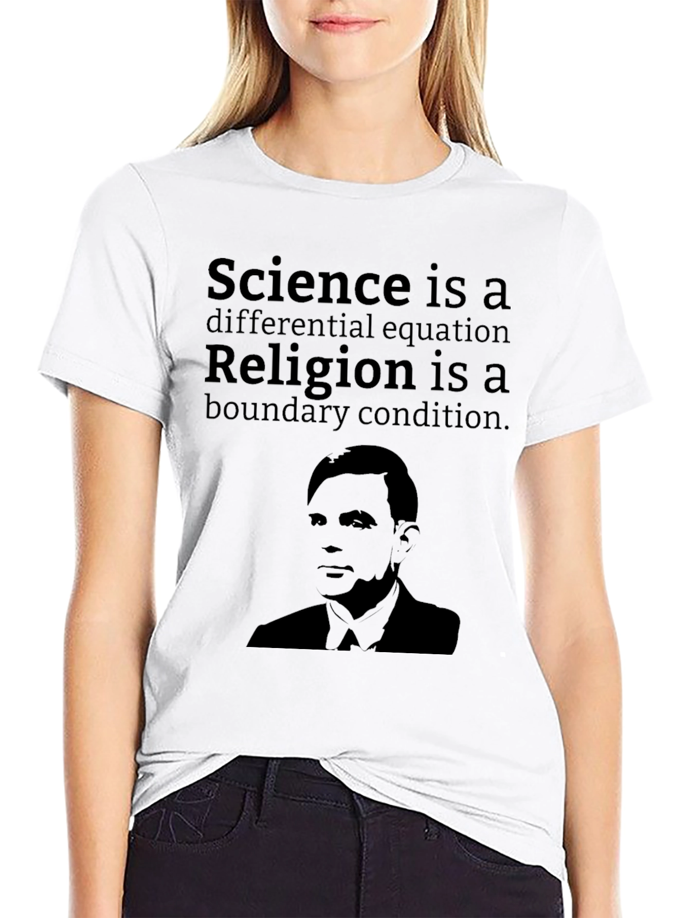 Science vs Religion T-Shirt Alan Turing Graphic Tee