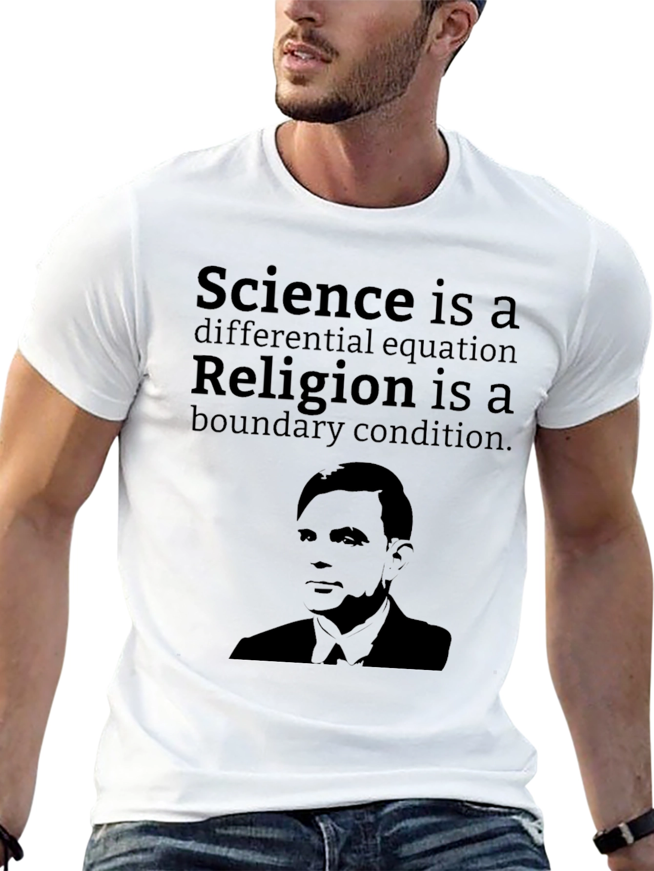 Science vs Religion T-Shirt Alan Turing Graphic Tee