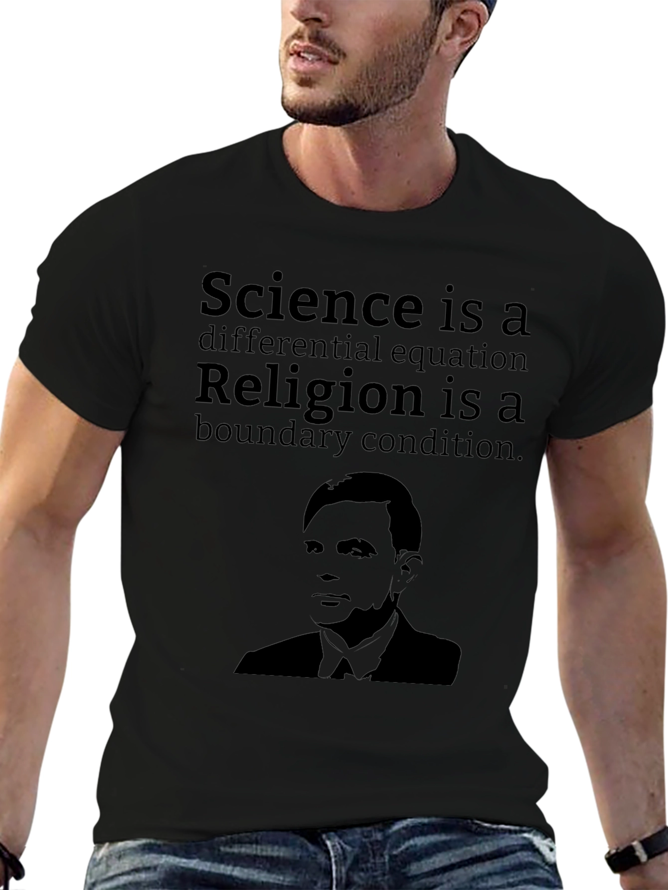 Science vs Religion T-Shirt Alan Turing Graphic Tee