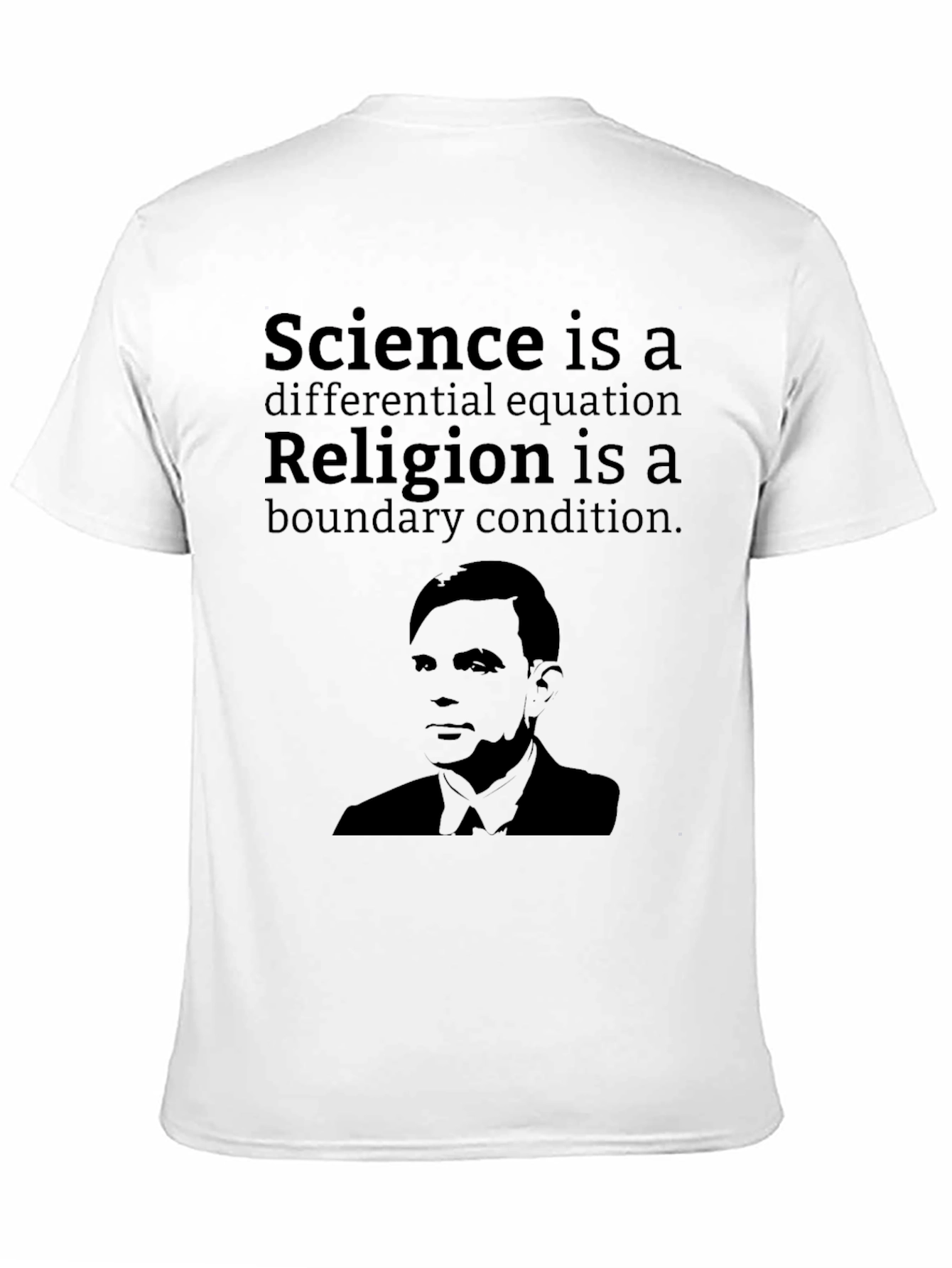 Science vs Religion T-Shirt Alan Turing Graphic Tee