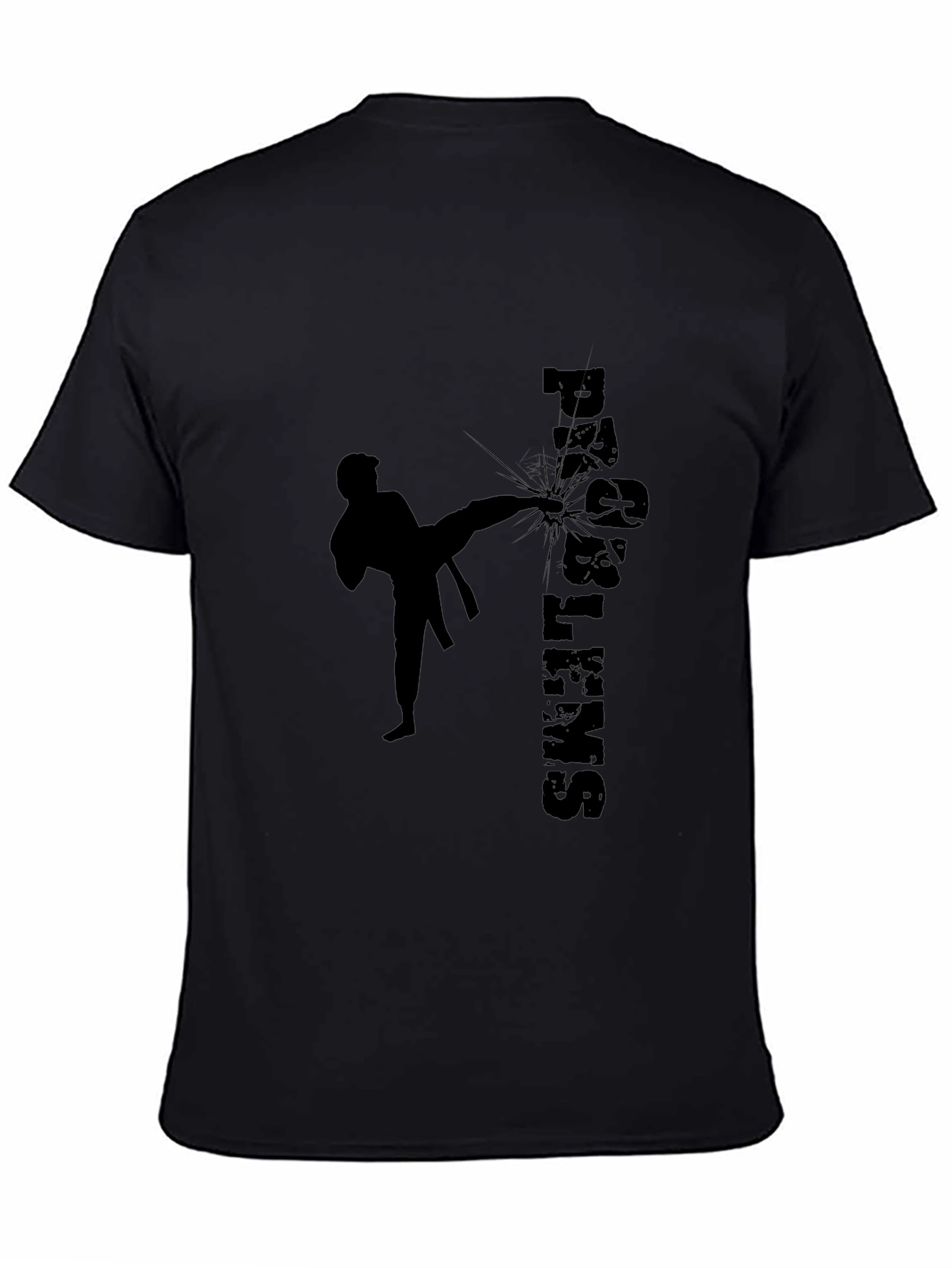 Martial Arts Kick Black T-Shirt