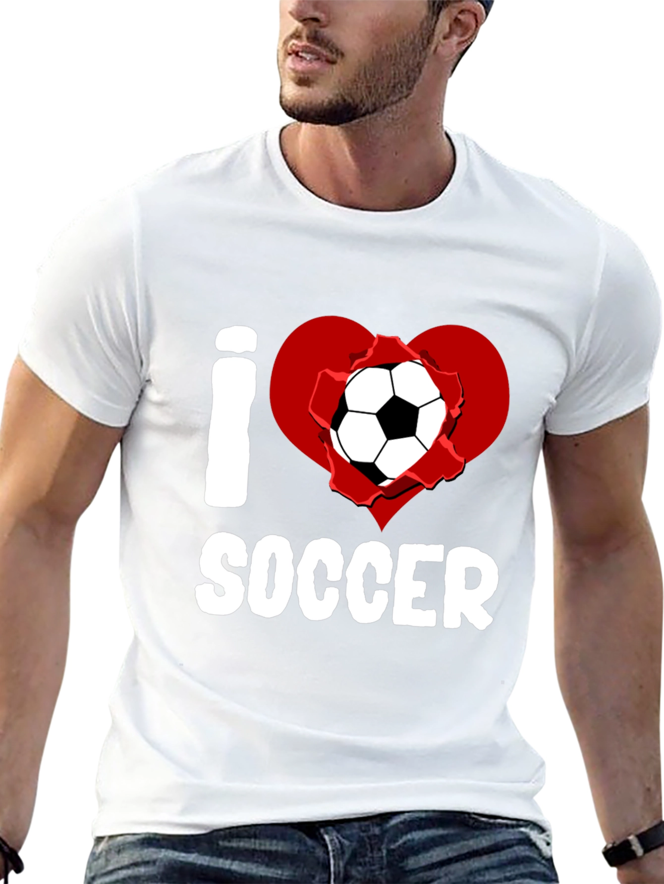 I Heart Soccer Graphic T-Shirt