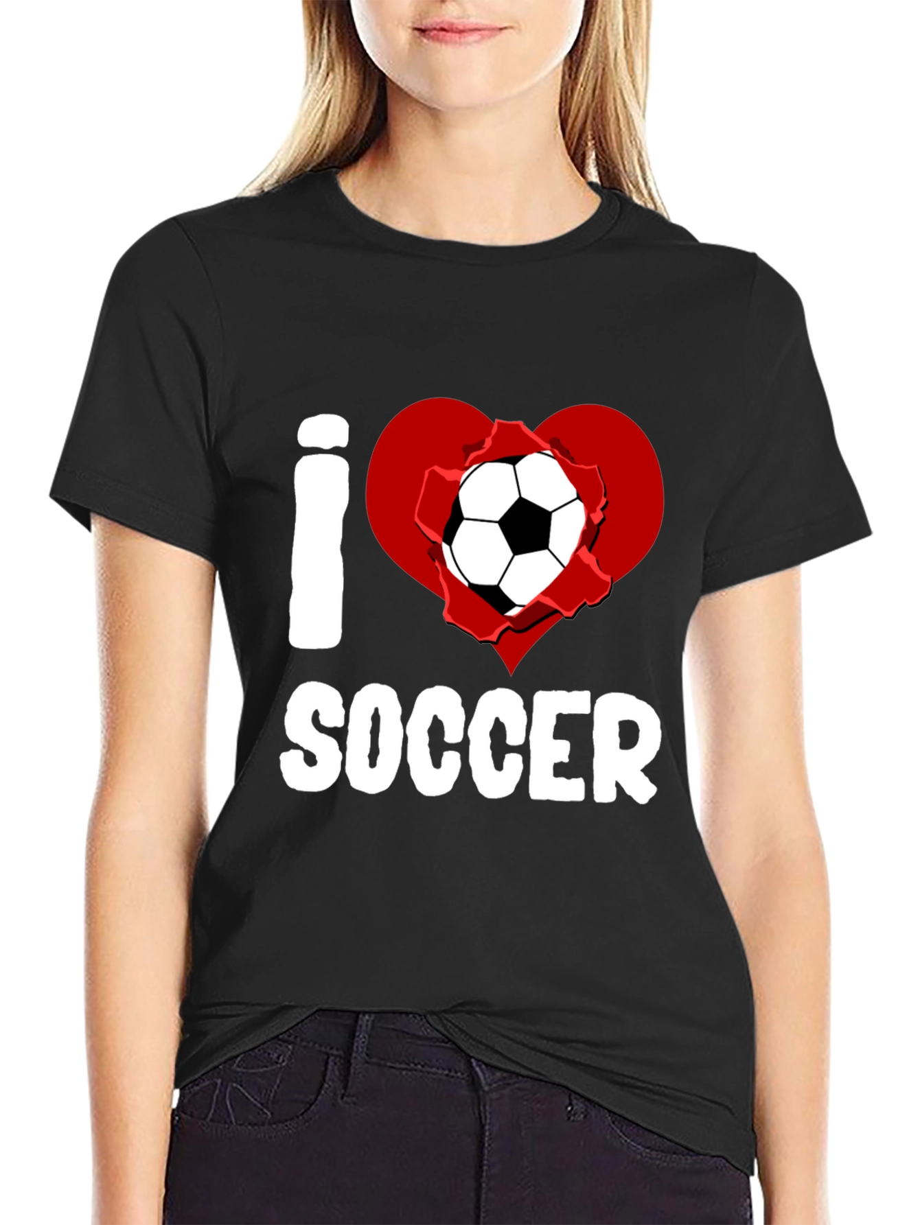I Heart Soccer Graphic T-Shirt