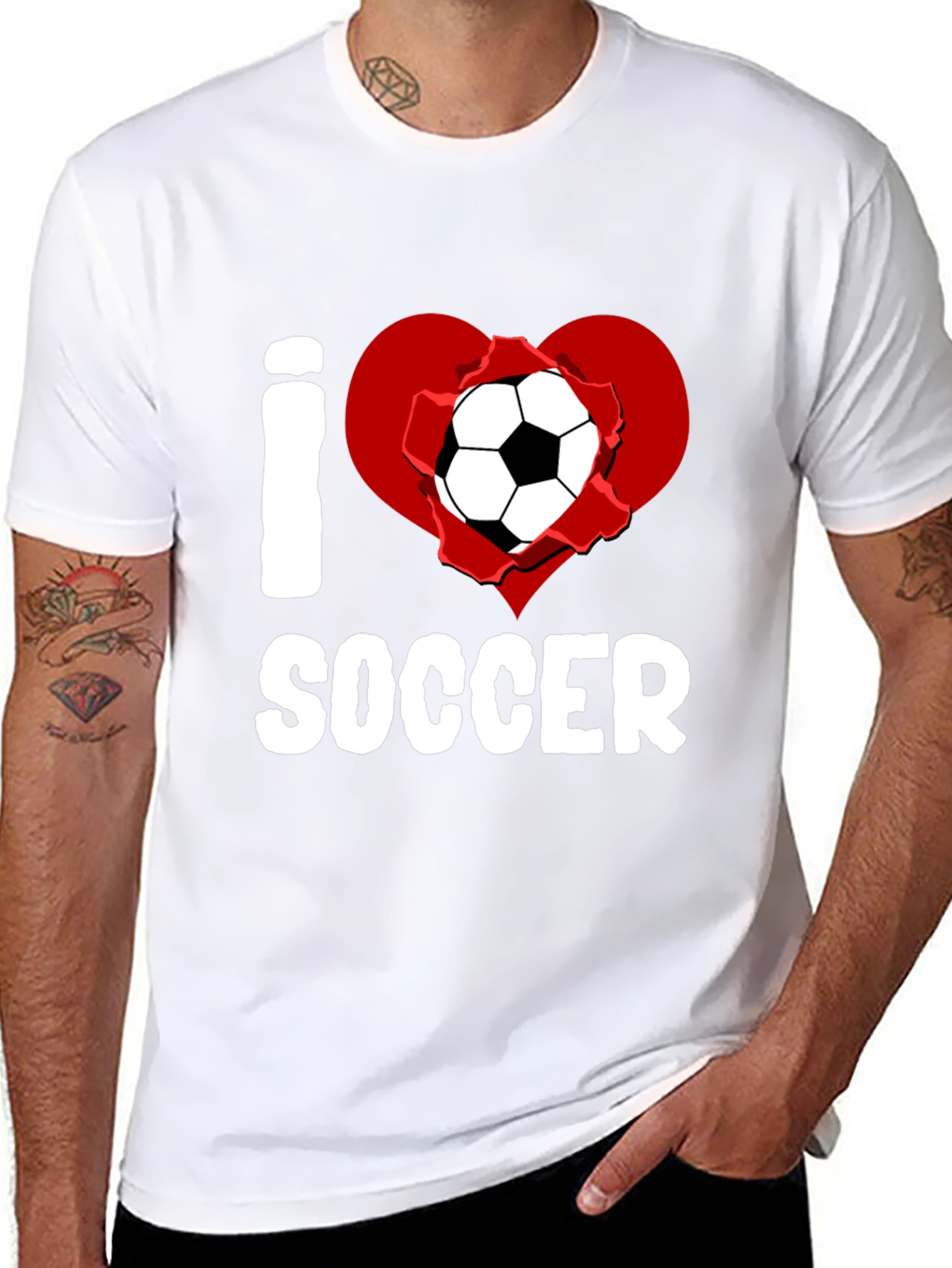 I Heart Soccer Graphic T-Shirt