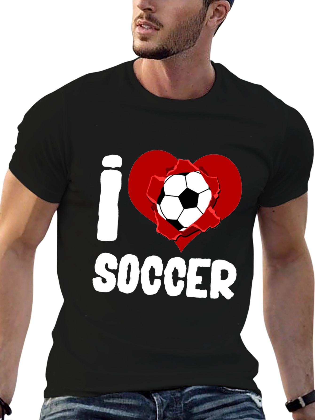 I Heart Soccer Graphic T-Shirt