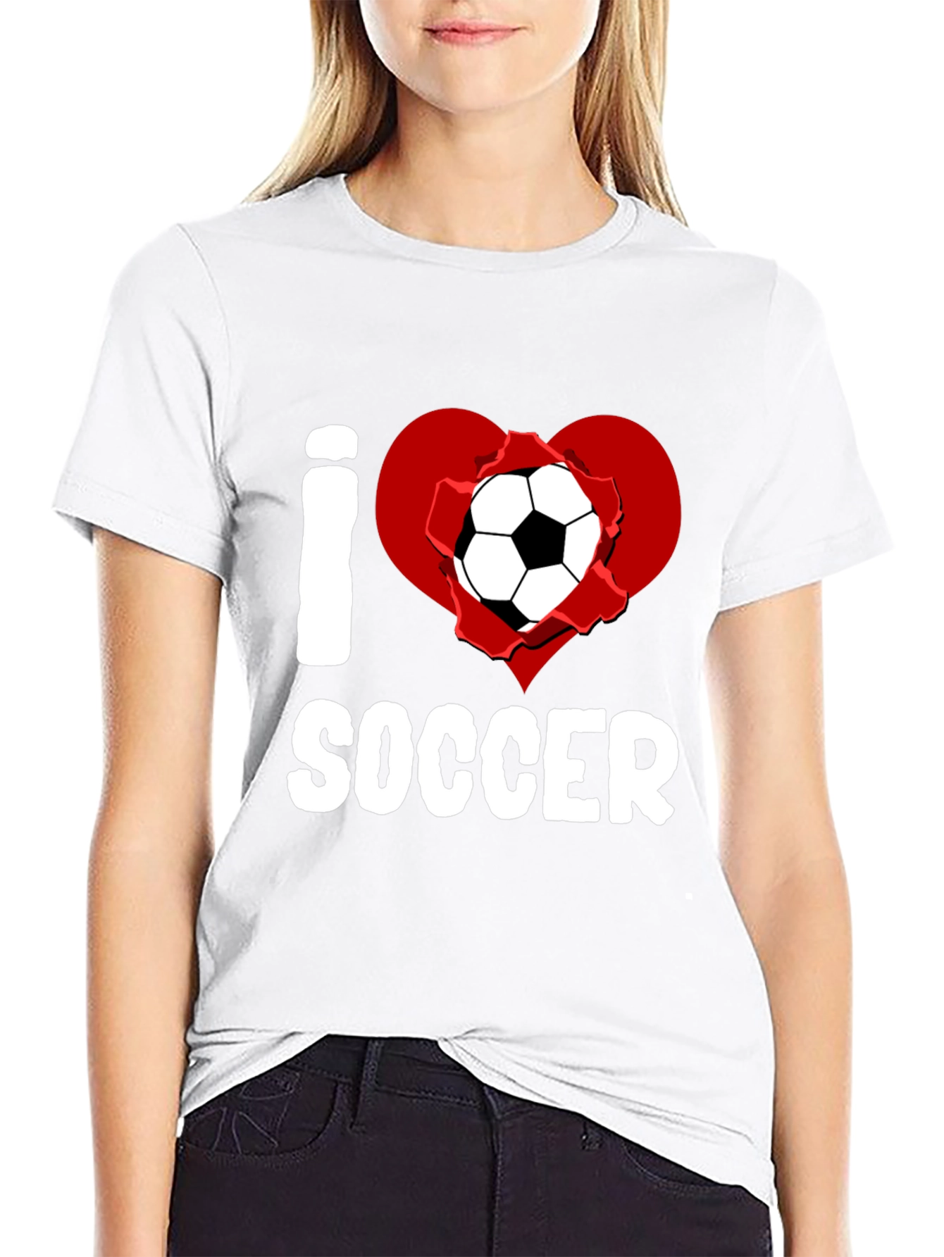 I Heart Soccer Graphic T-Shirt