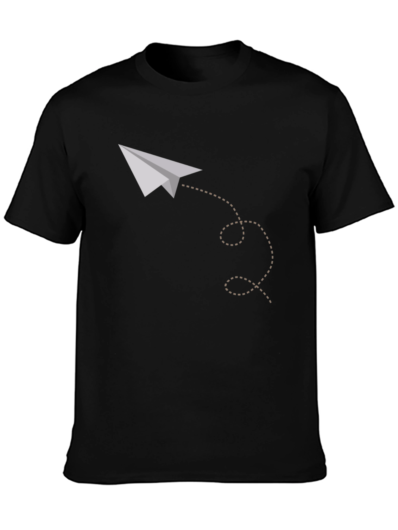 Paper Airplane Graphic Tee - Soft Cotton Casual Shirt