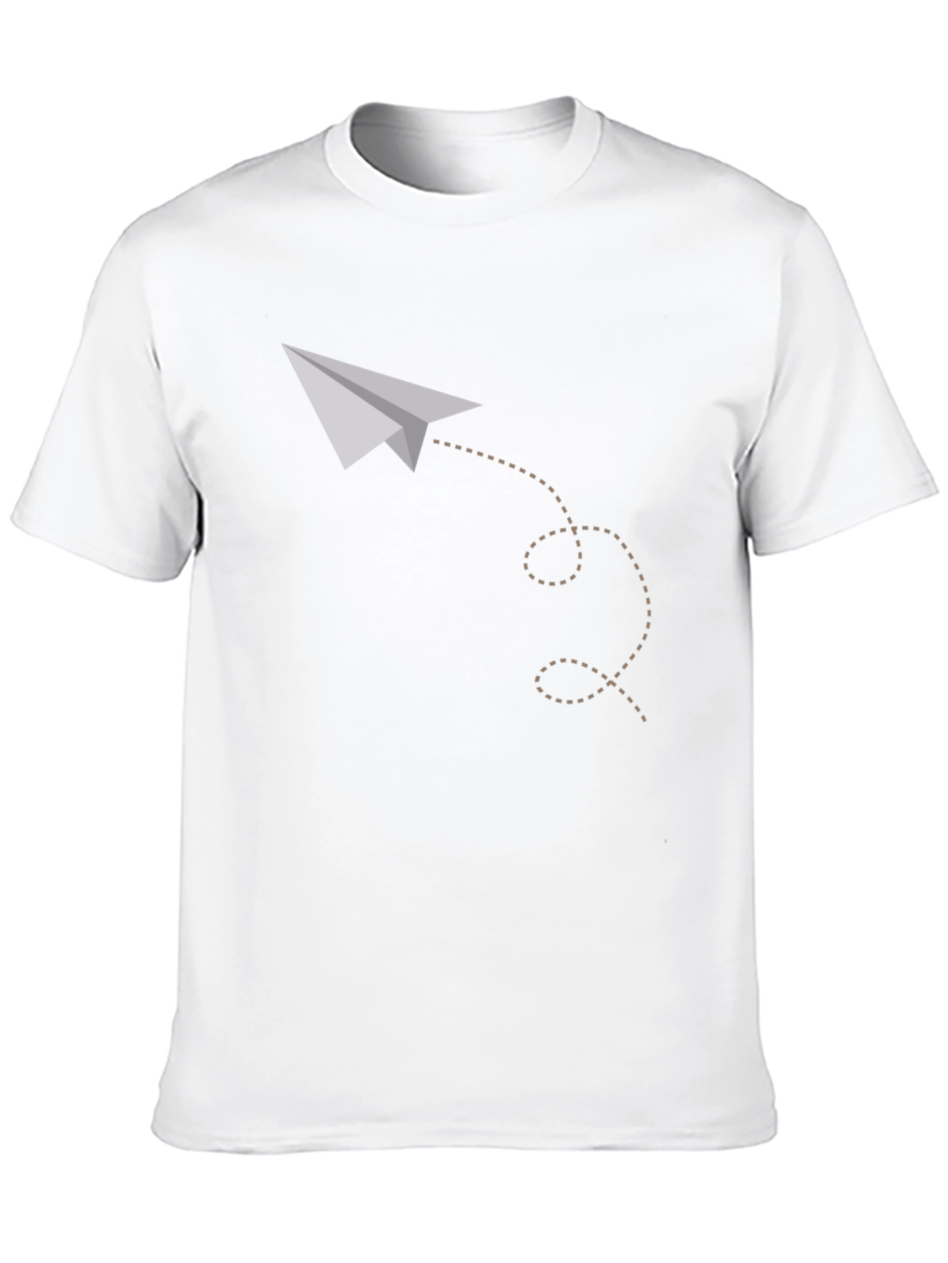 Paper Airplane Graphic Tee - Soft Cotton Casual Shirt
