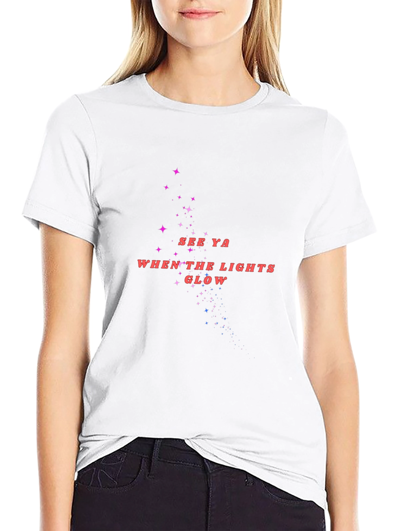 See Ya When the Lights Glow Black T-Shirt
