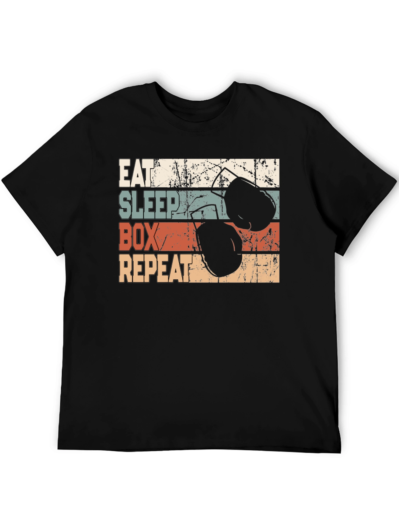 Eat Sleep Box Repeat Graphic T-Shirt