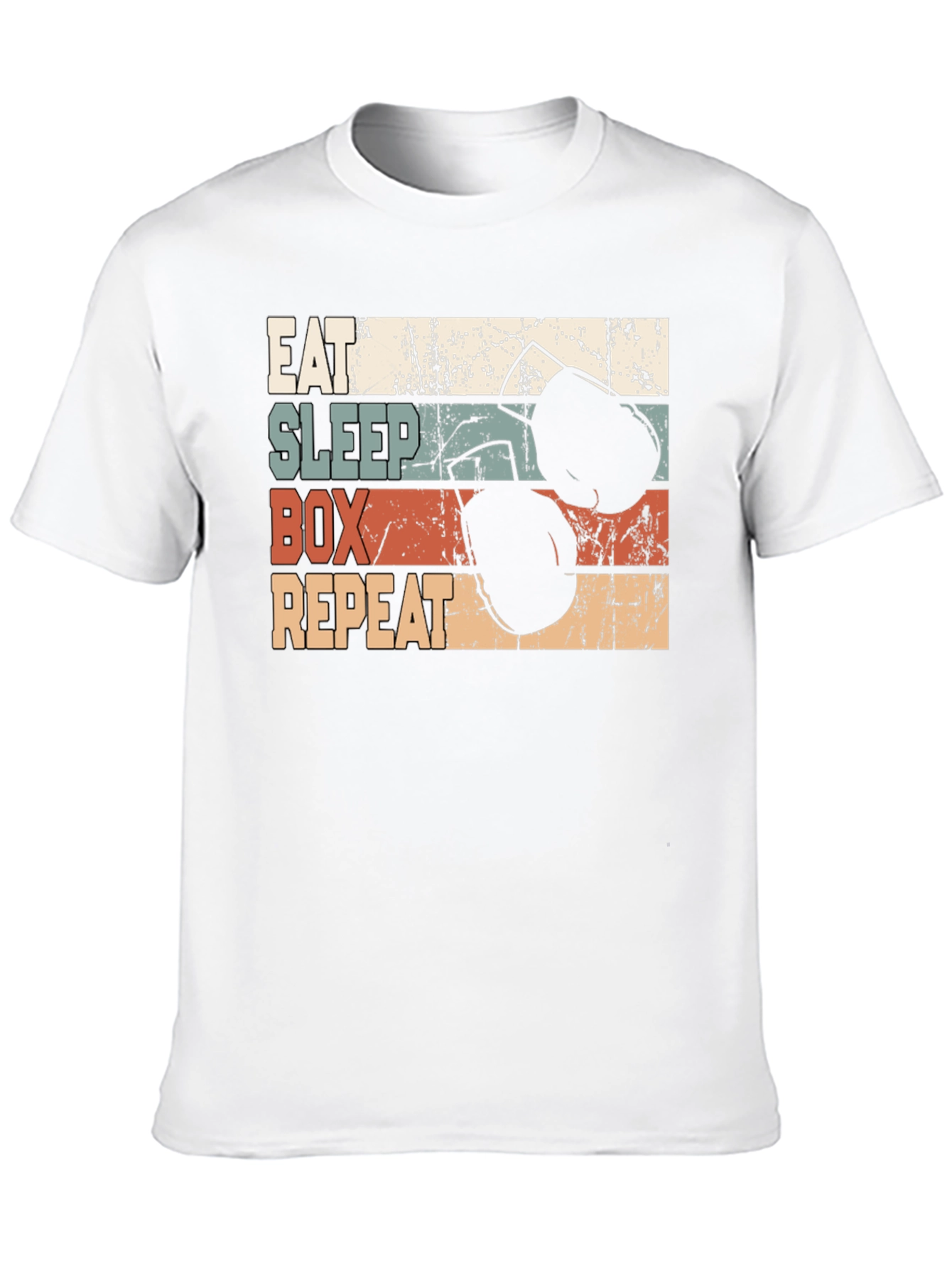 Eat Sleep Box Repeat Graphic T-Shirt