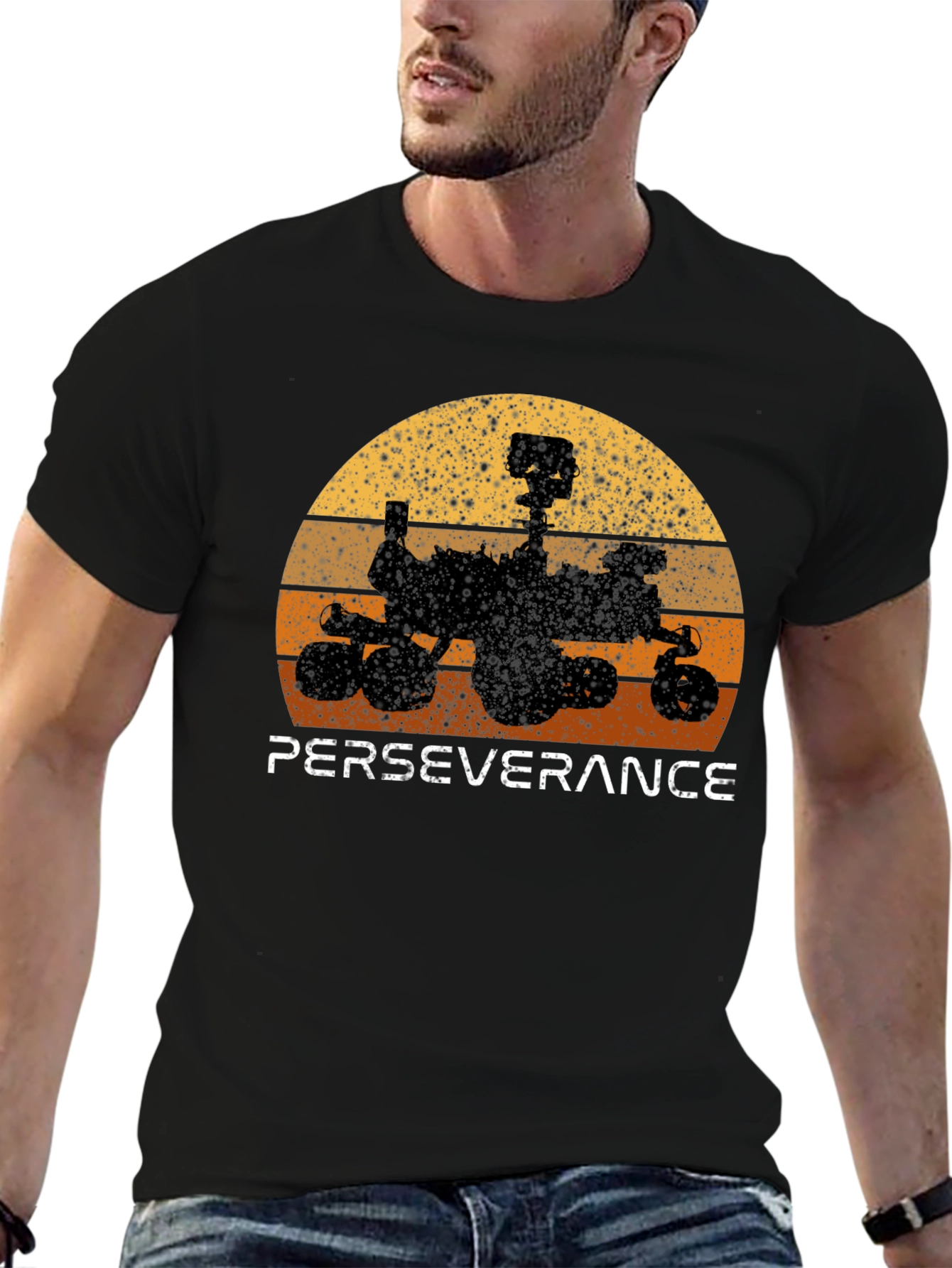 Perseverance Rover Retro Graphic Tee