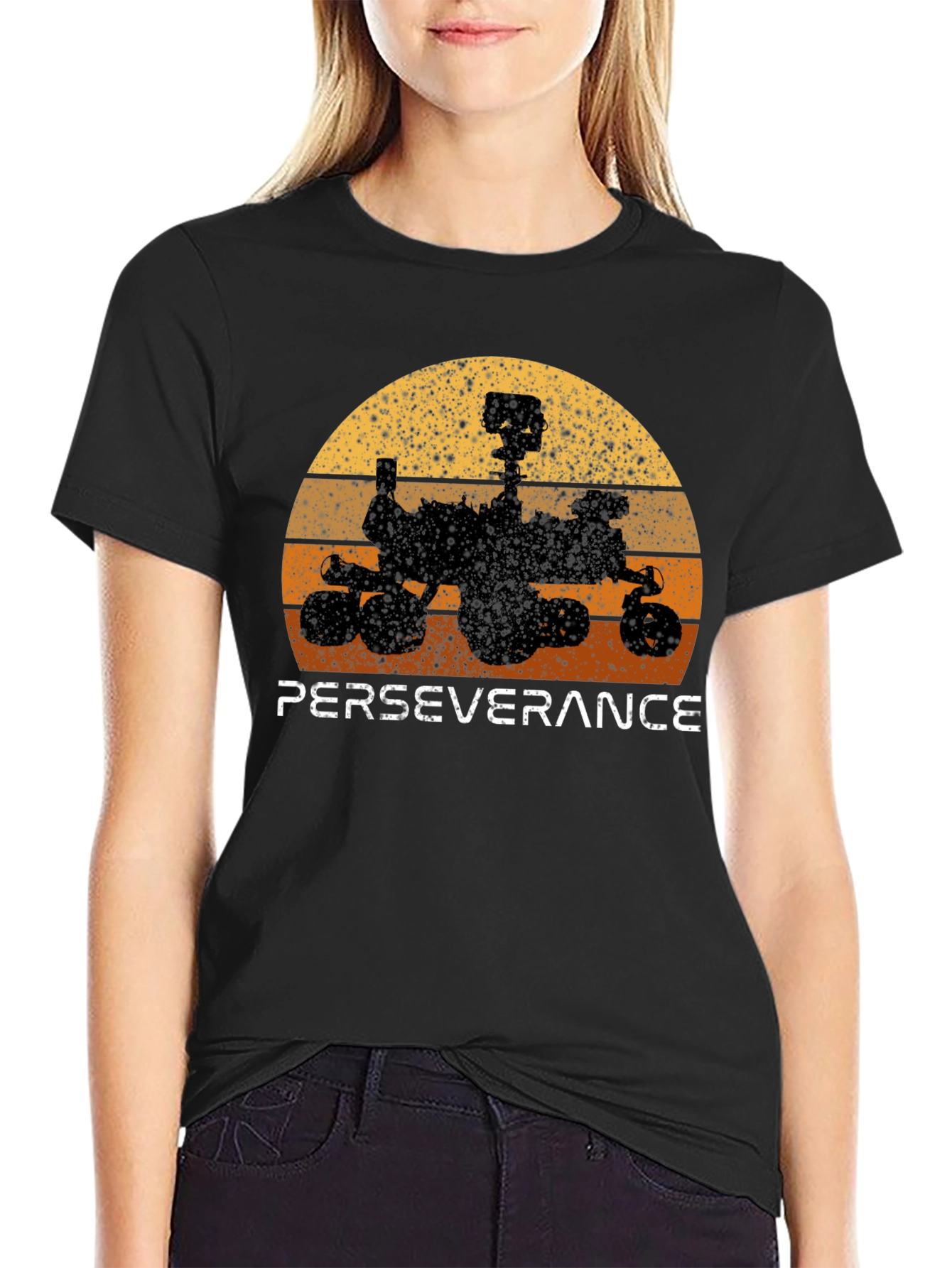 Perseverance Rover Retro Graphic Tee