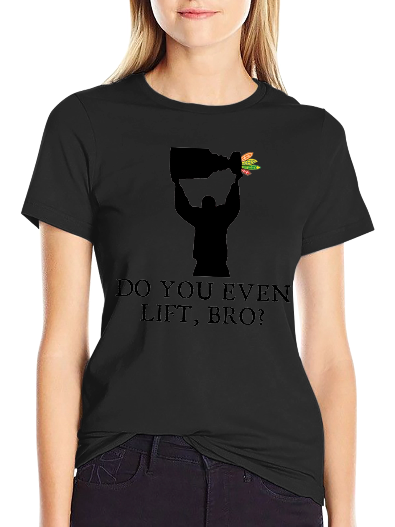 Do You Even Lift Bro? Blackhawks Stanley Cup T-Shirt