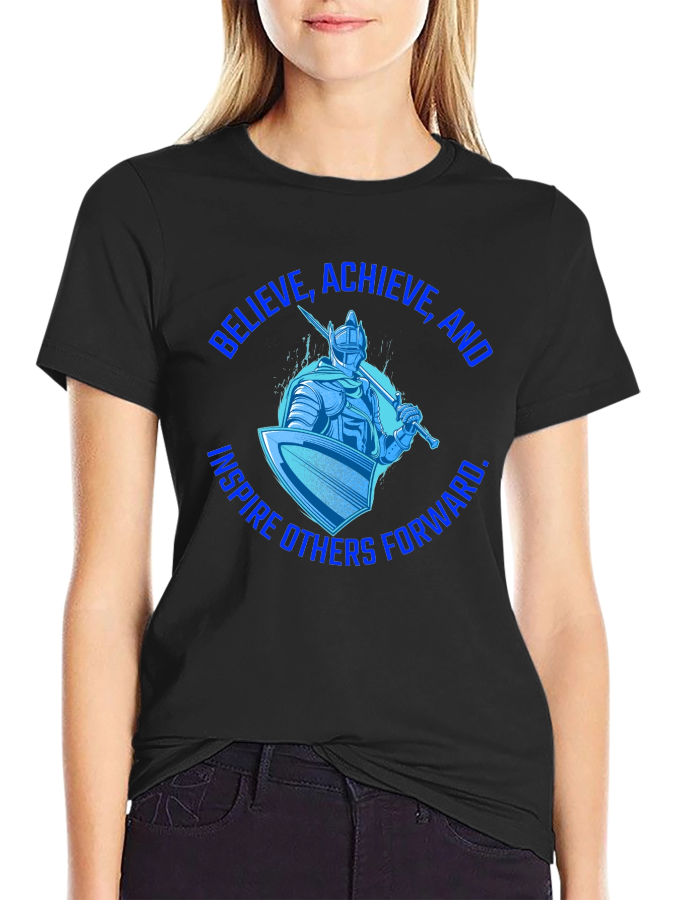 Believe Achieve Inspire Graphic T-Shirt