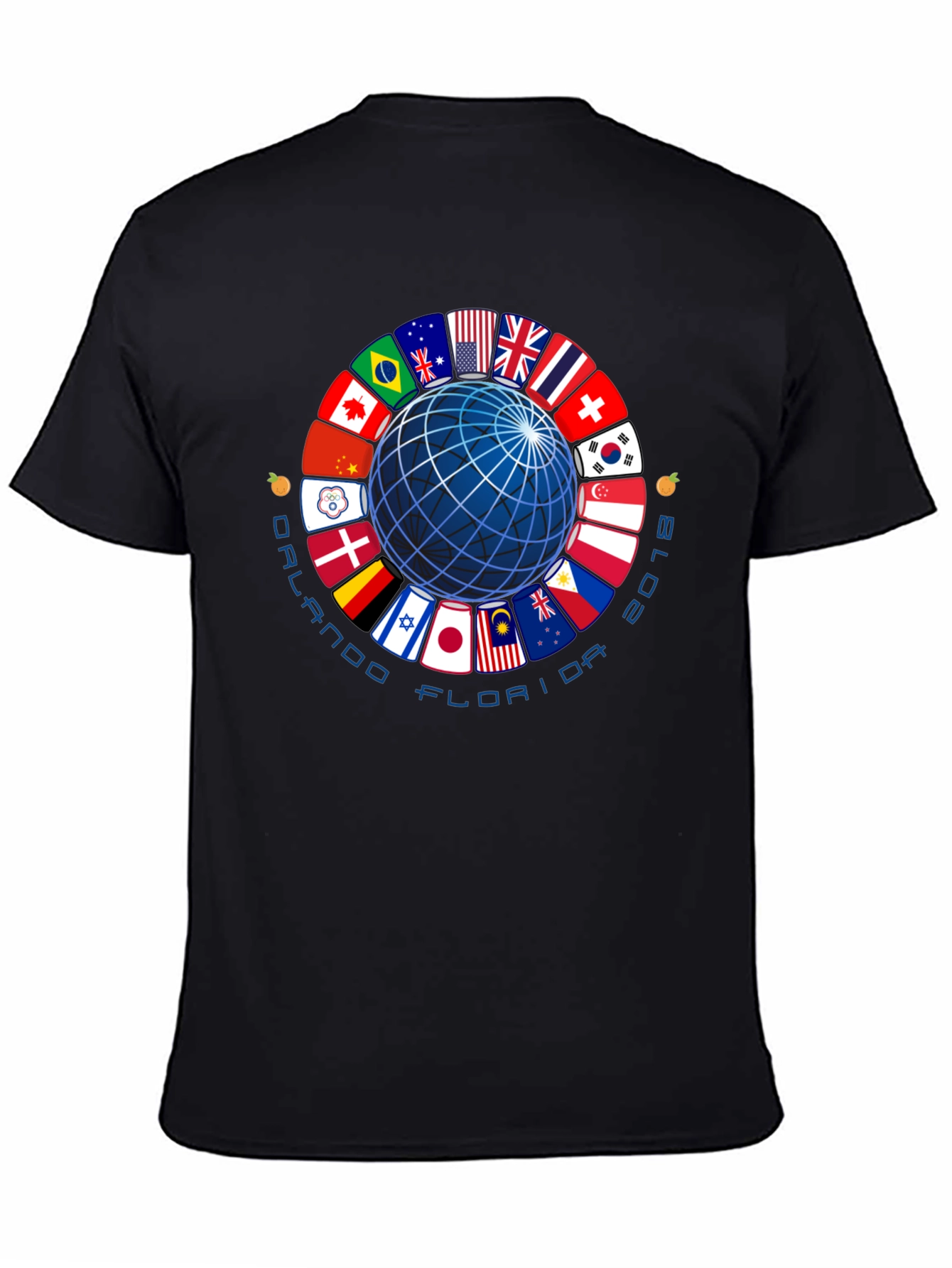 Orlando Florida 2018 Global Flags T-Shirt