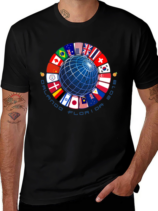 Orlando Florida 2018 Global Flags T-Shirt