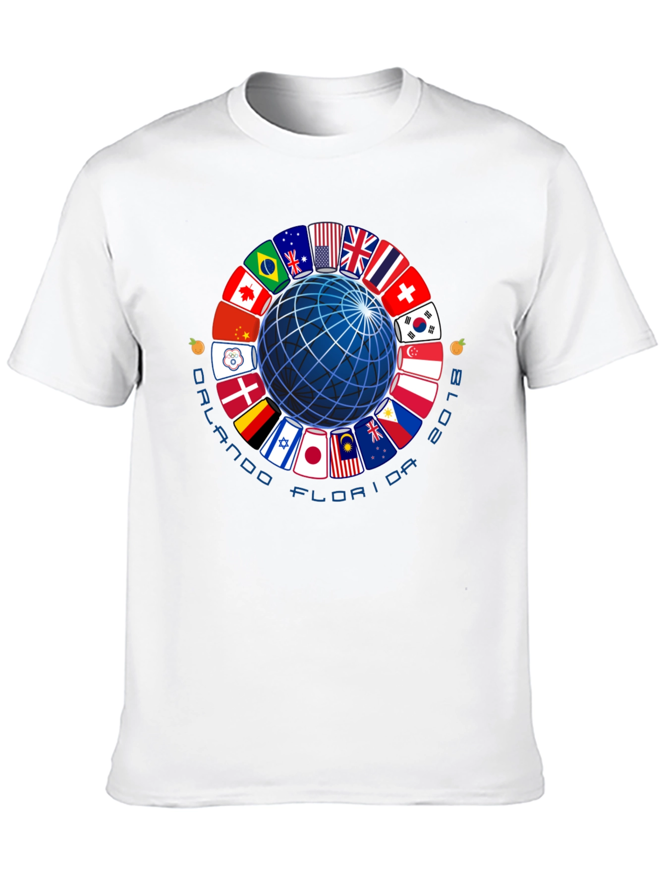 Orlando Florida 2018 Global Flags T-Shirt