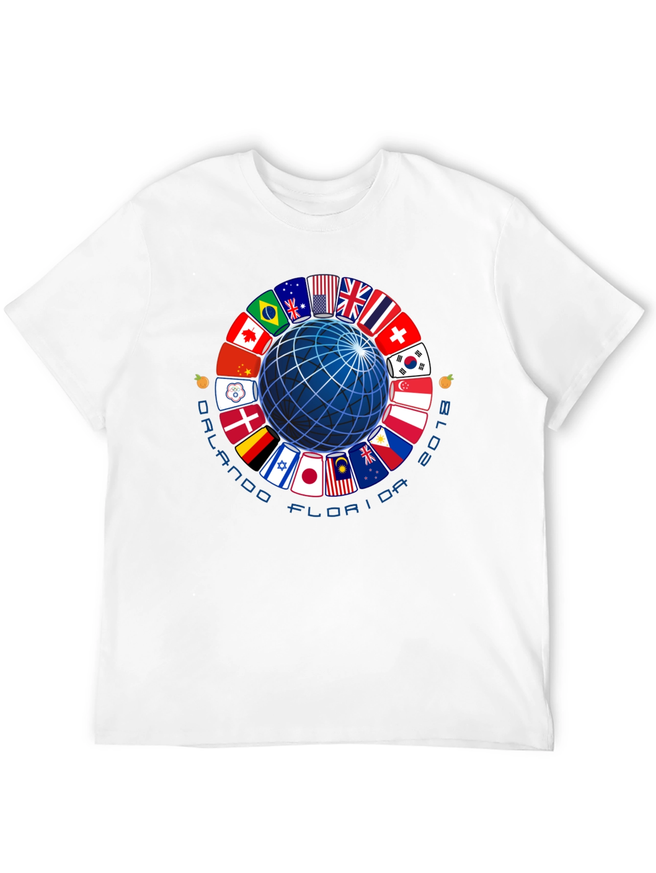 Orlando Florida 2018 Global Flags T-Shirt