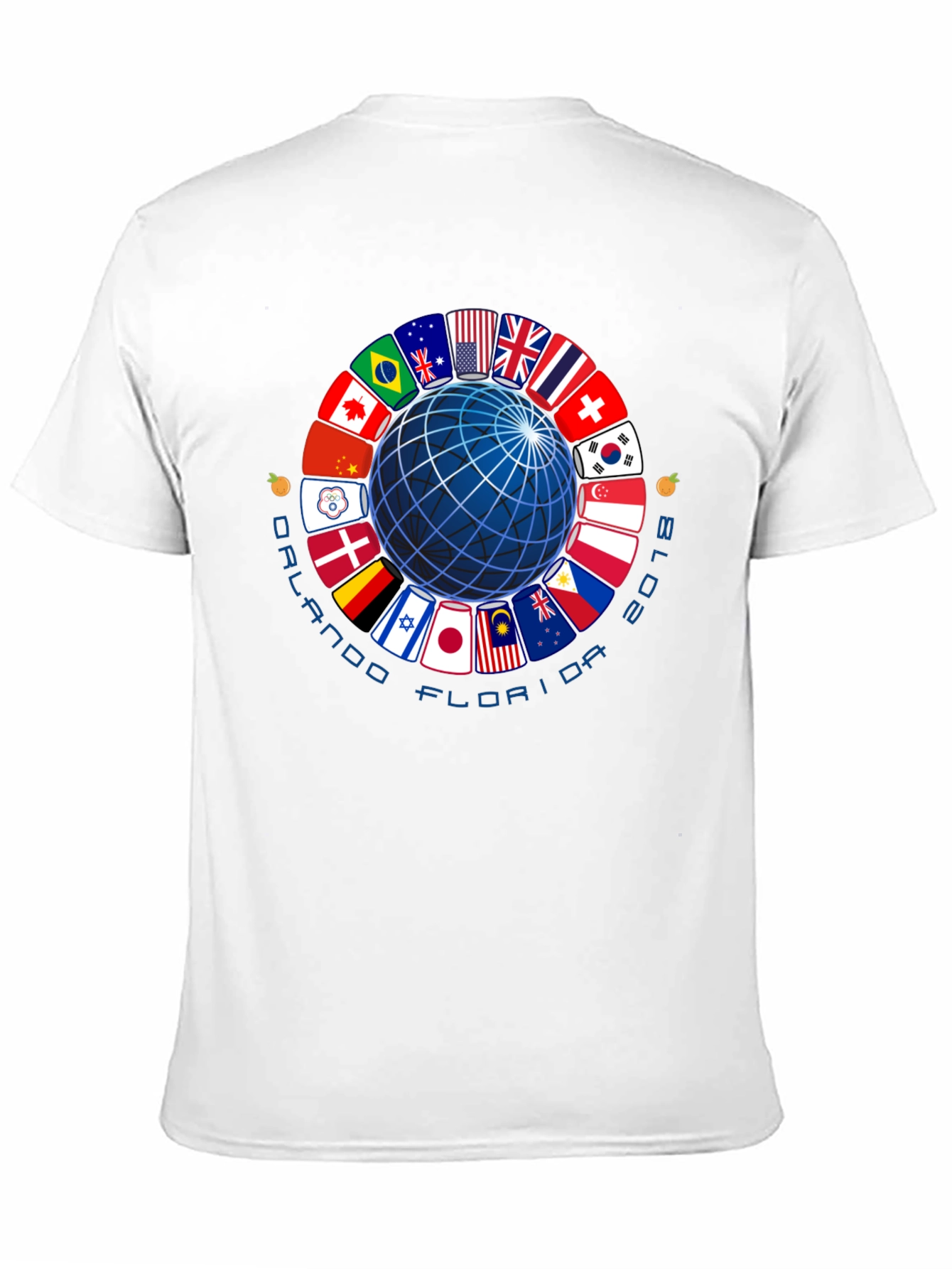 Orlando Florida 2018 Global Flags T-Shirt