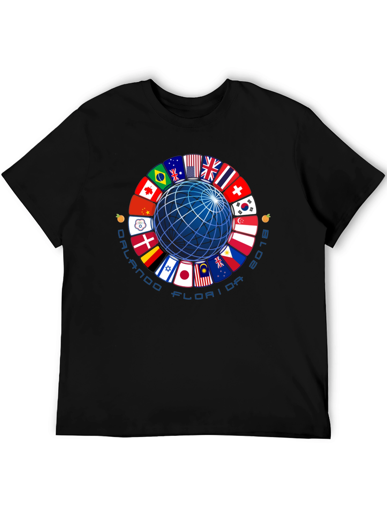 Orlando Florida 2018 Global Flags T-Shirt