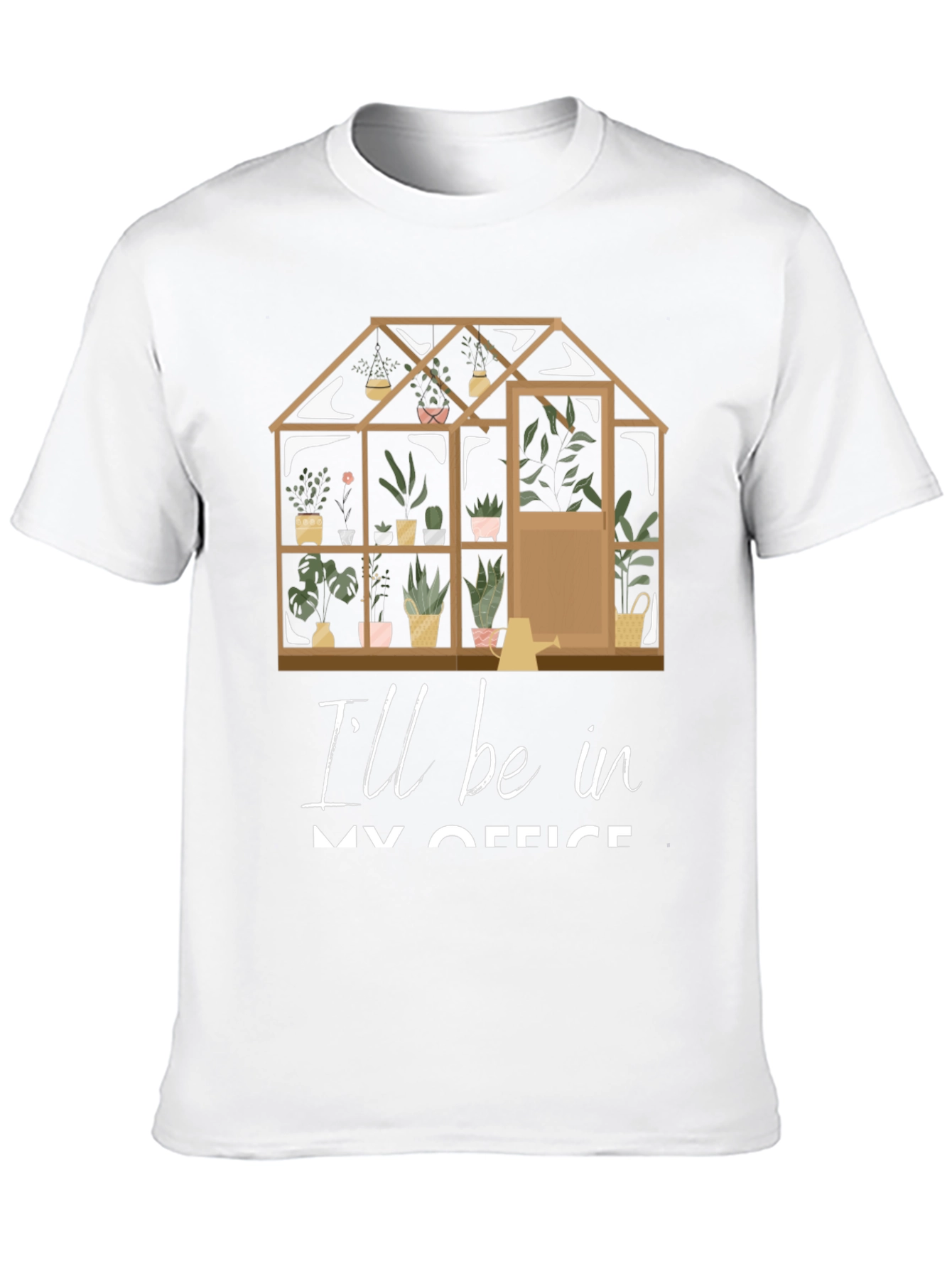Gardeners Office T-Shirt: Greenhouse Design