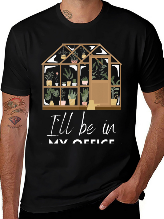 Gardeners Office T-Shirt: Greenhouse Design