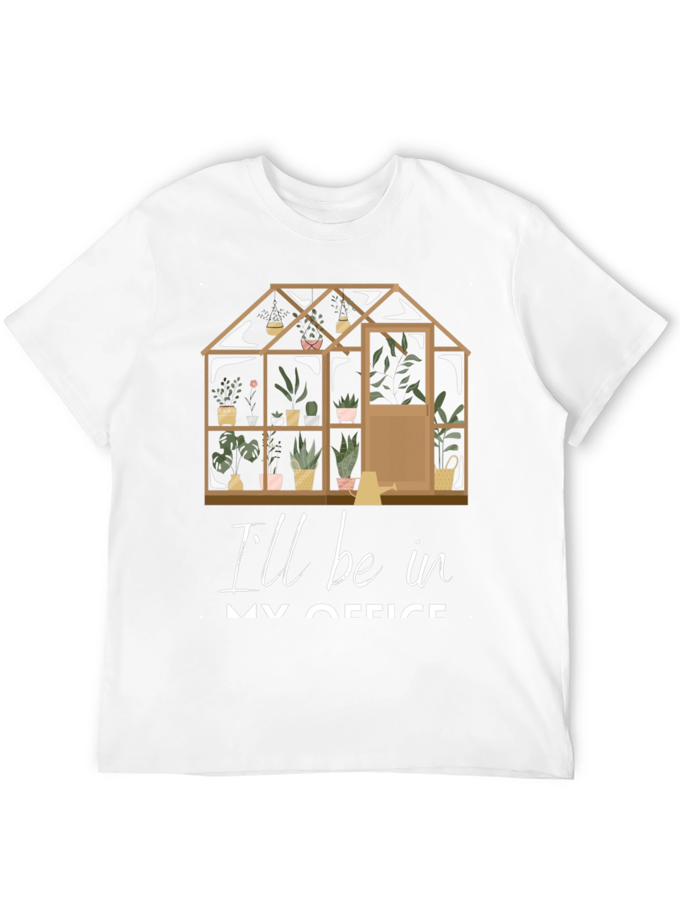 Gardeners Office T-Shirt: Greenhouse Design