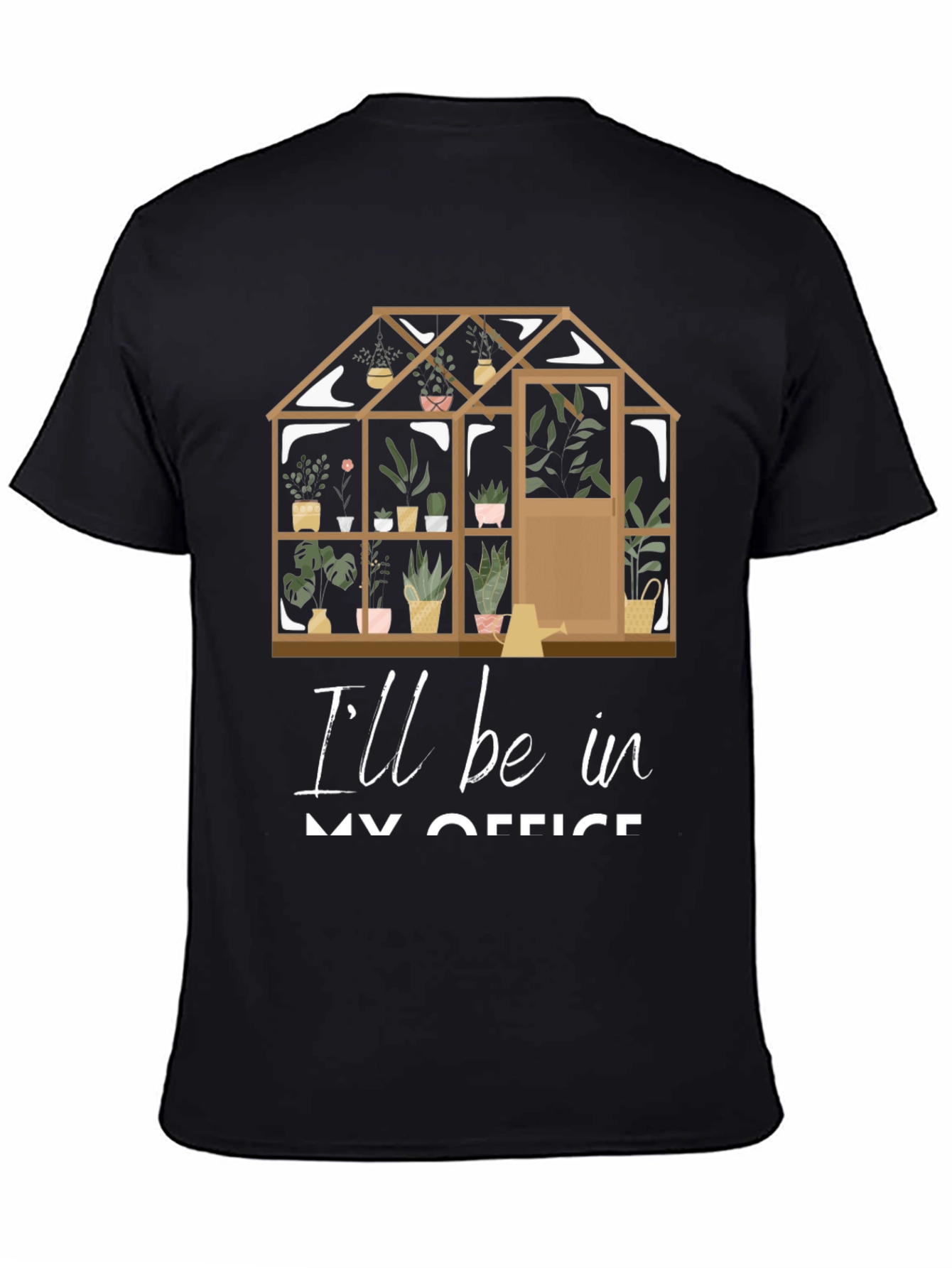 Gardeners Office T-Shirt: Greenhouse Design