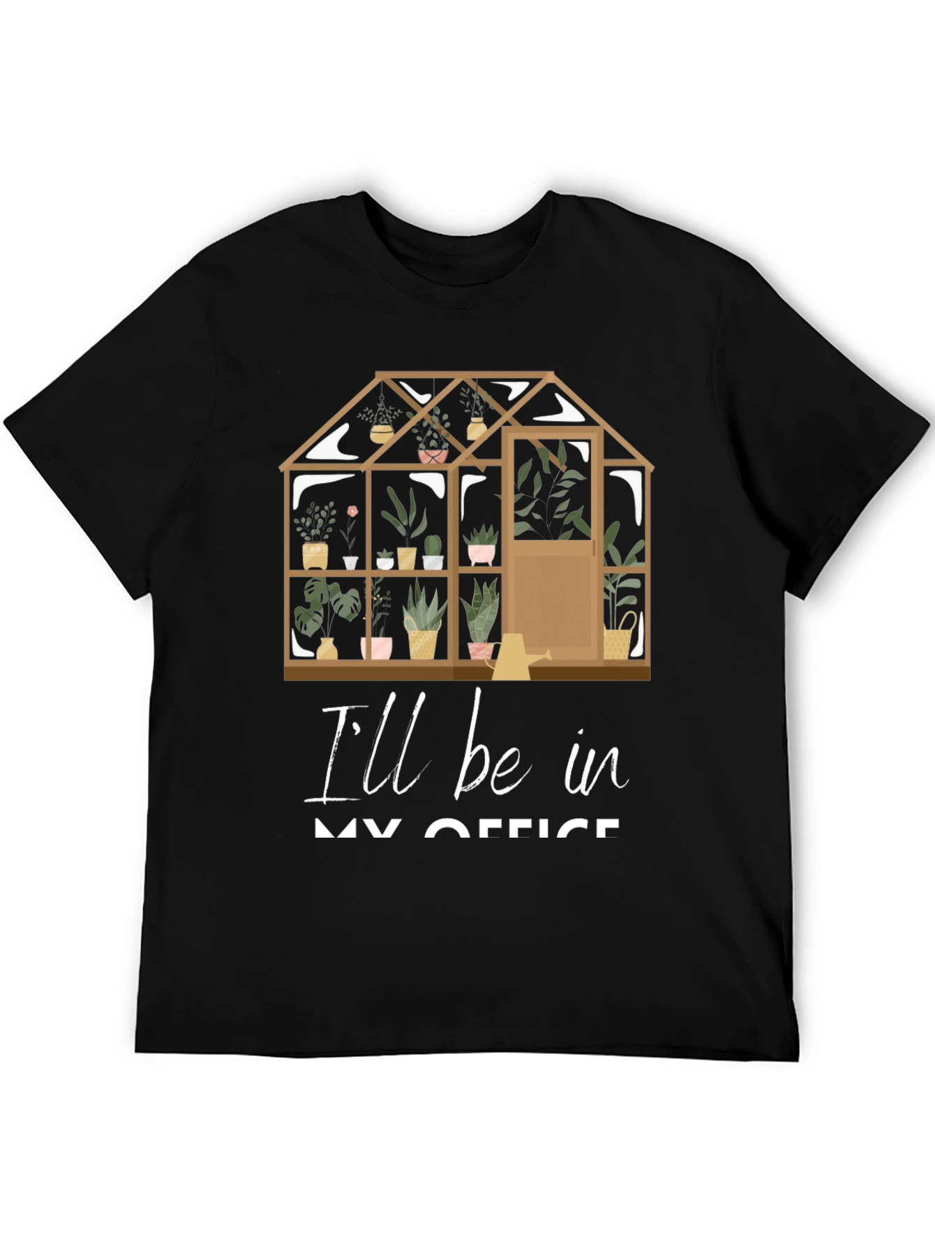 Gardeners Office T-Shirt: Greenhouse Design