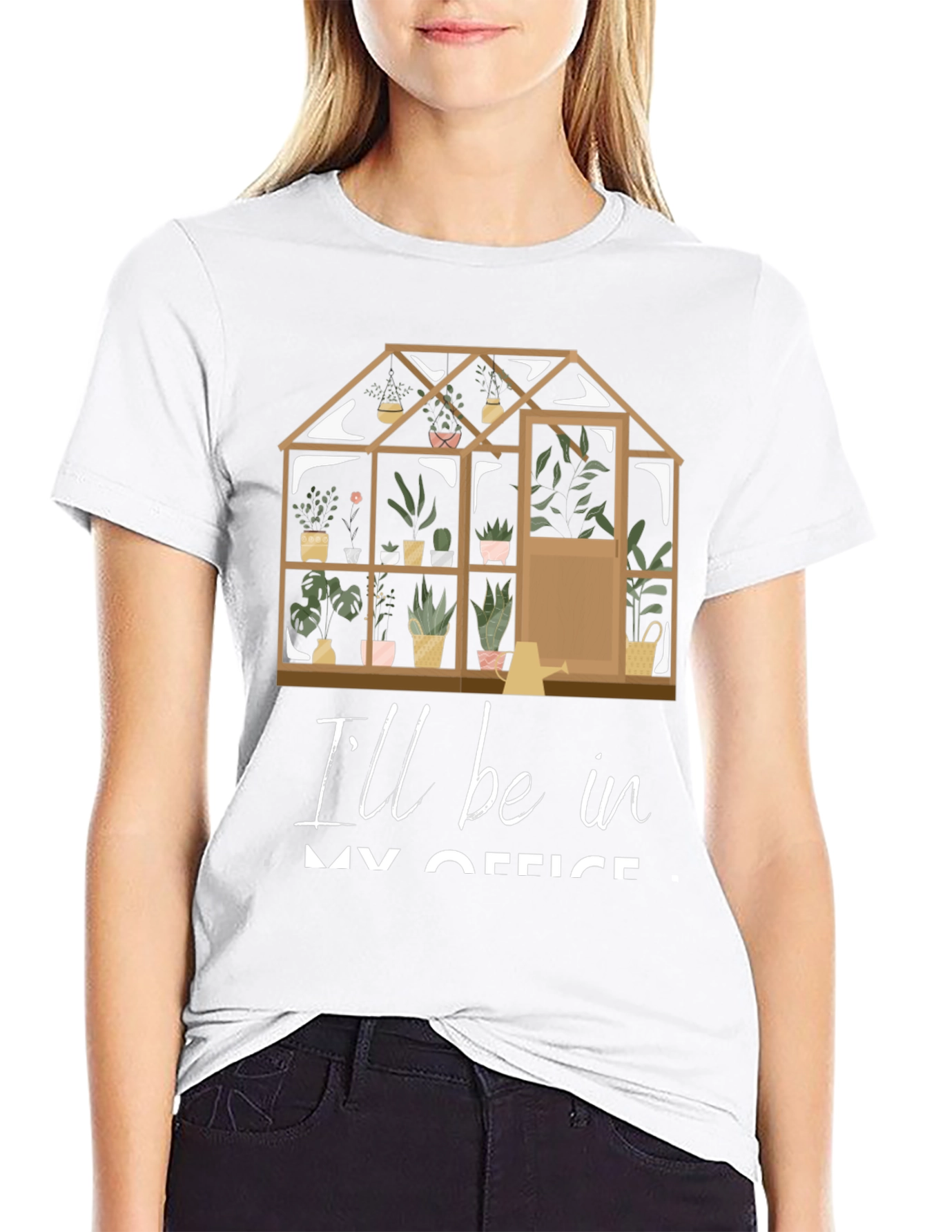 Gardeners Office T-Shirt: Greenhouse Design