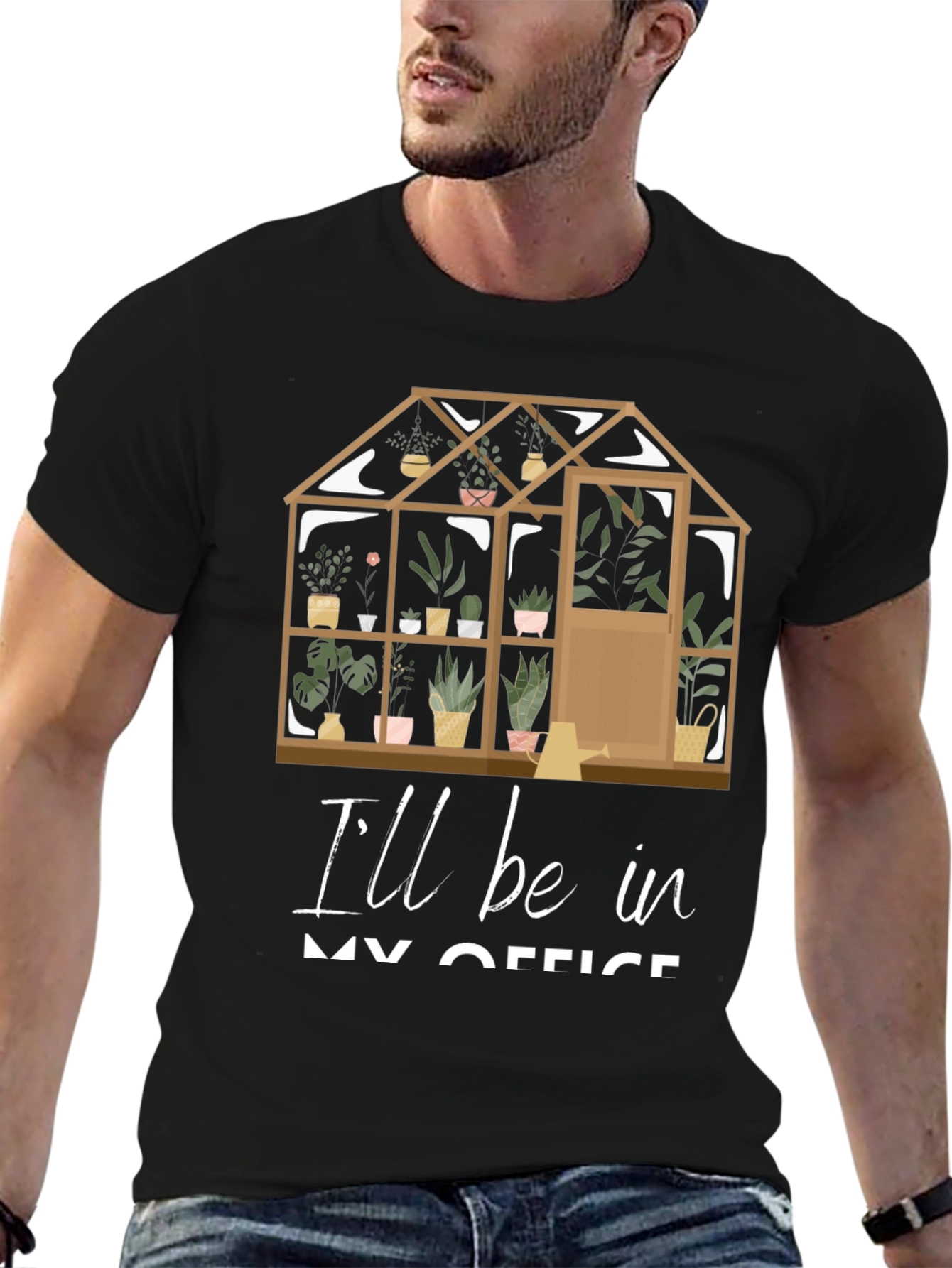 Gardeners Office T-Shirt: Greenhouse Design