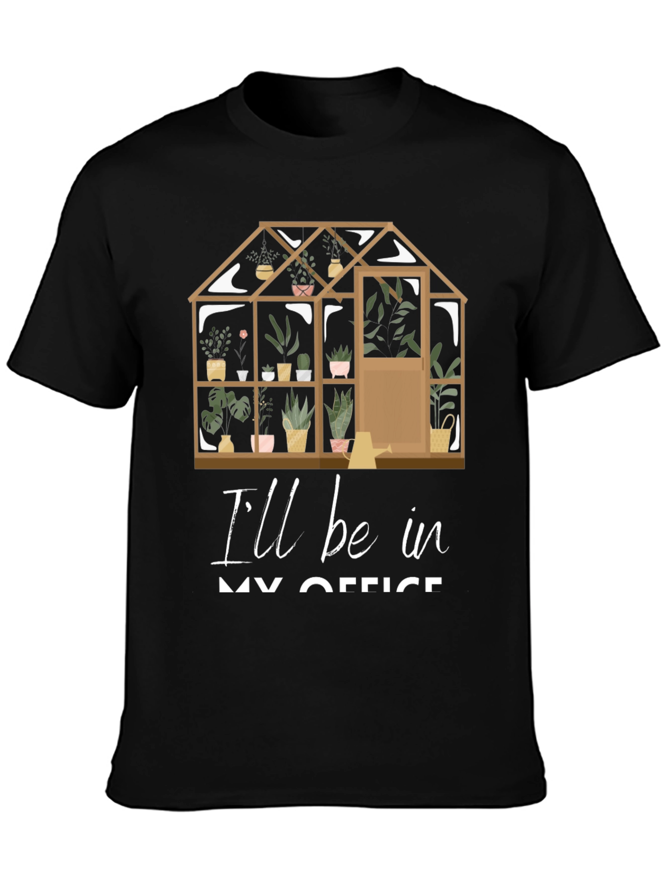 Gardeners Office T-Shirt: Greenhouse Design