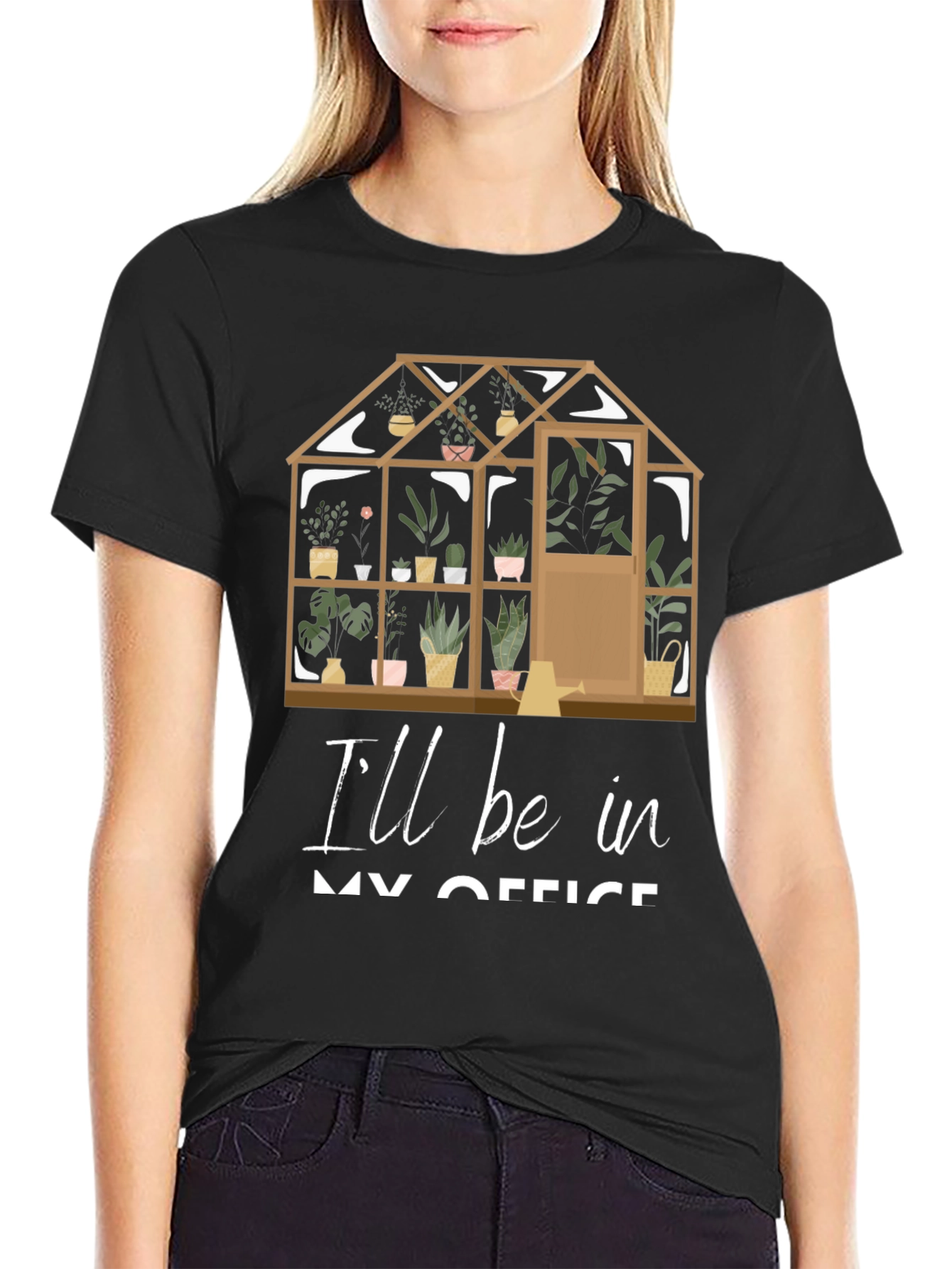 Gardeners Office T-Shirt: Greenhouse Design
