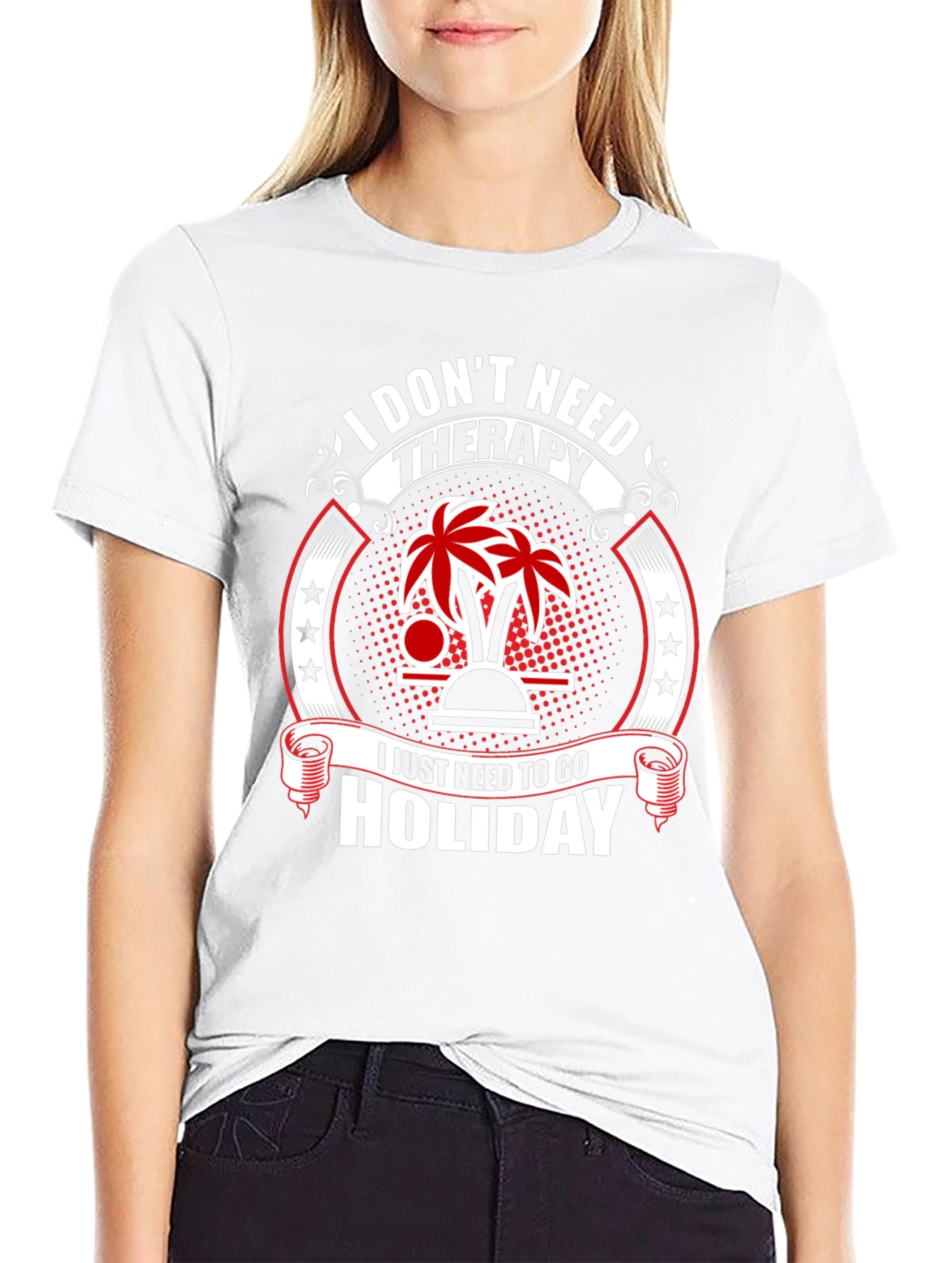Holiday Therapy Black T-Shirt