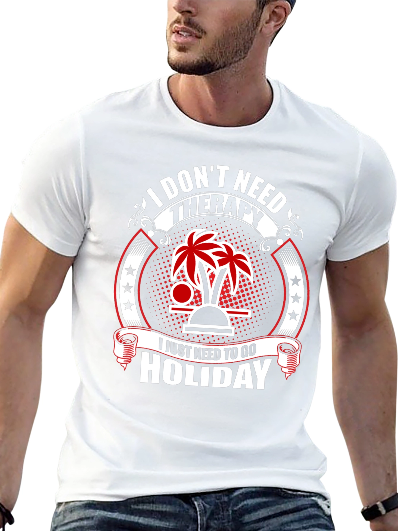Holiday Therapy Black T-Shirt