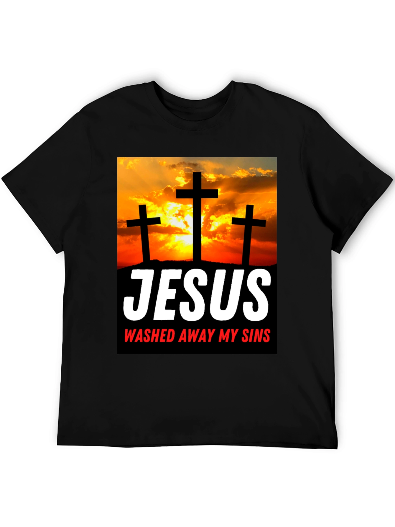Jesus Washed Away My Sins Graphic T-Shirt