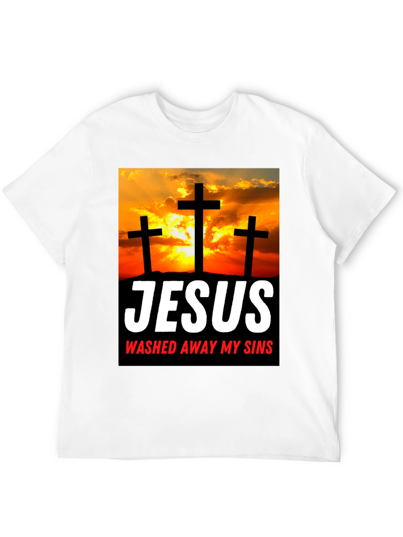 Jesus Washed Away My Sins Graphic T-Shirt