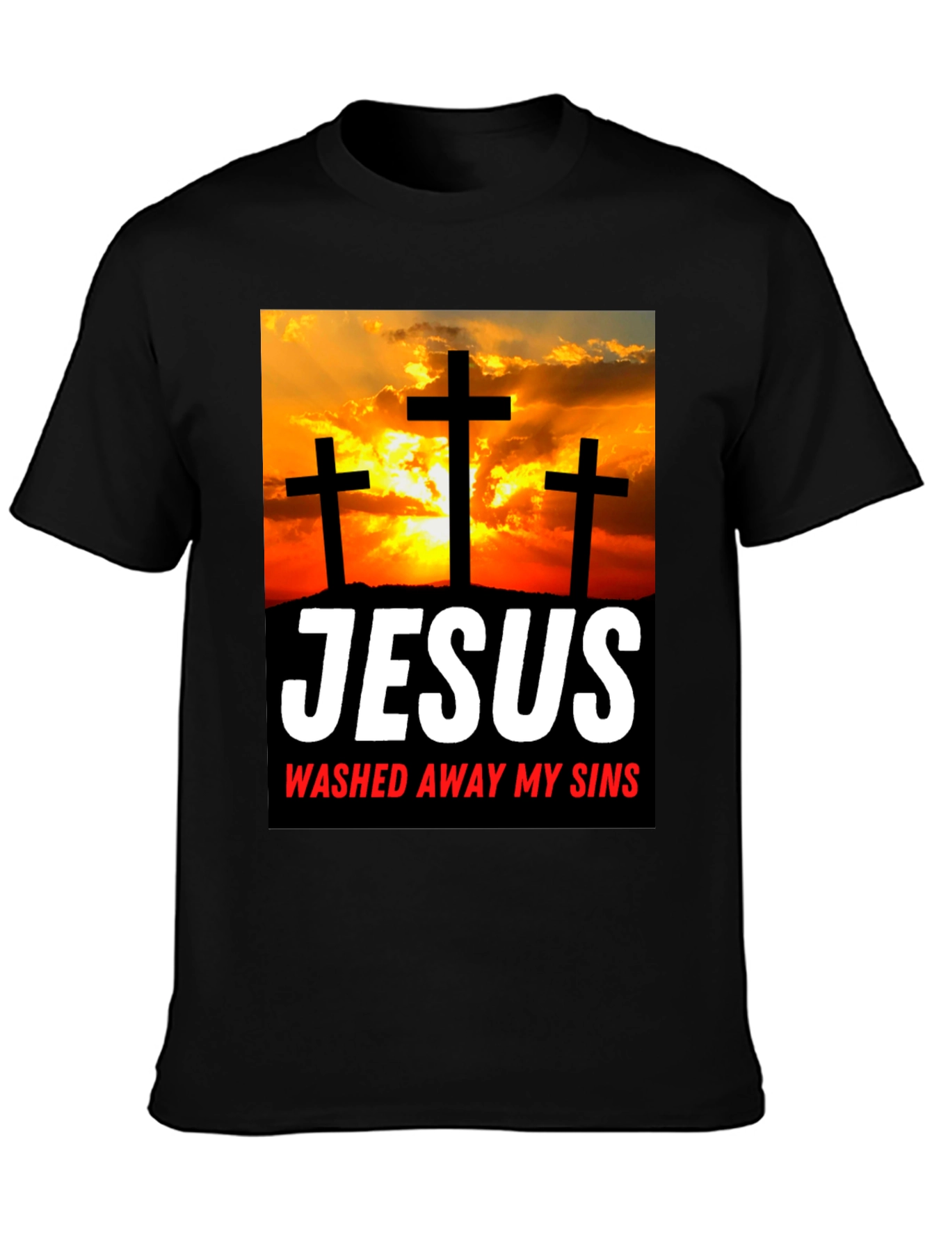 Jesus Washed Away My Sins Graphic T-Shirt