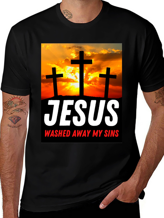 Jesus Washed Away My Sins Graphic T-Shirt