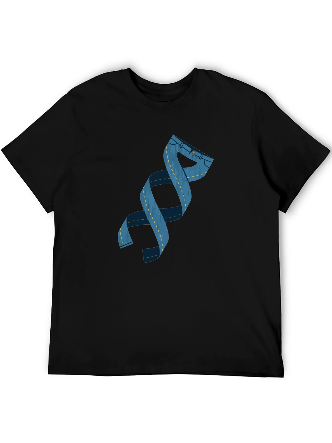 DNA Denim T-Shirt - Black Cotton Blend