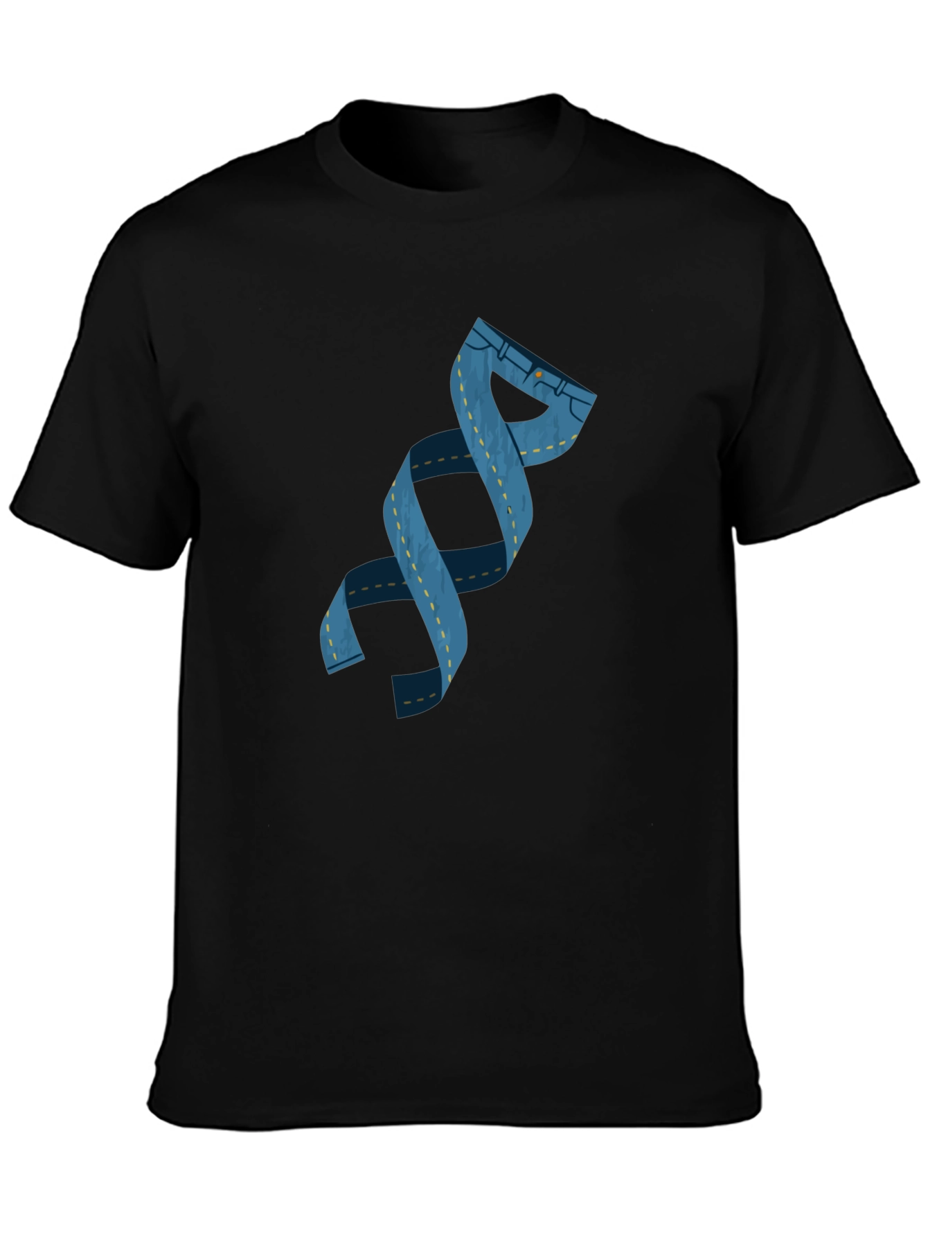 DNA Denim T-Shirt - Black Cotton Blend