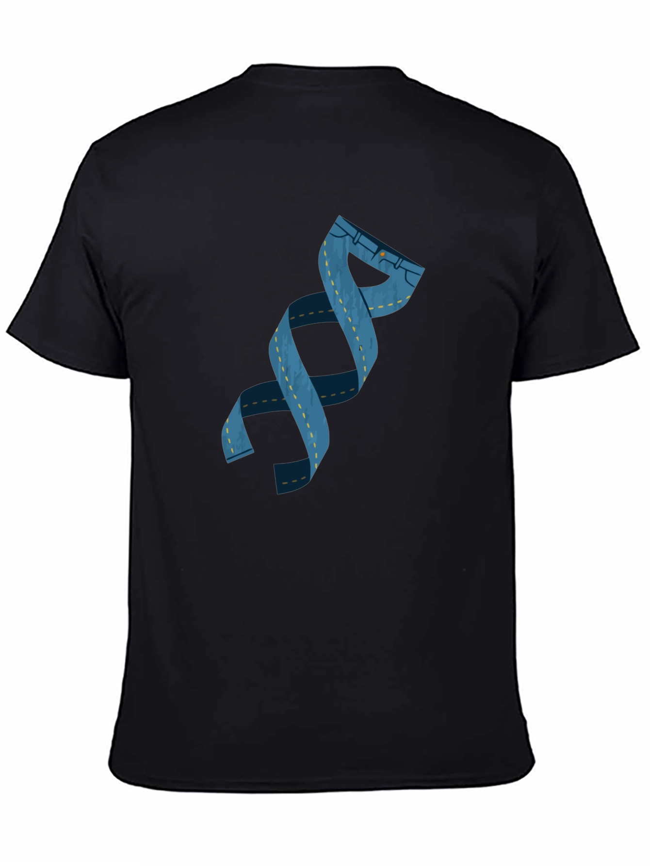 DNA Denim T-Shirt - Black Cotton Blend