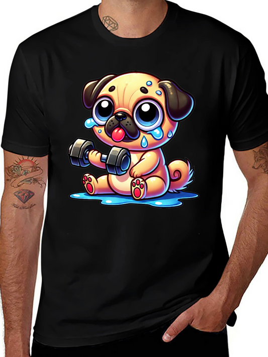 Cute Pug Workout T-Shirt