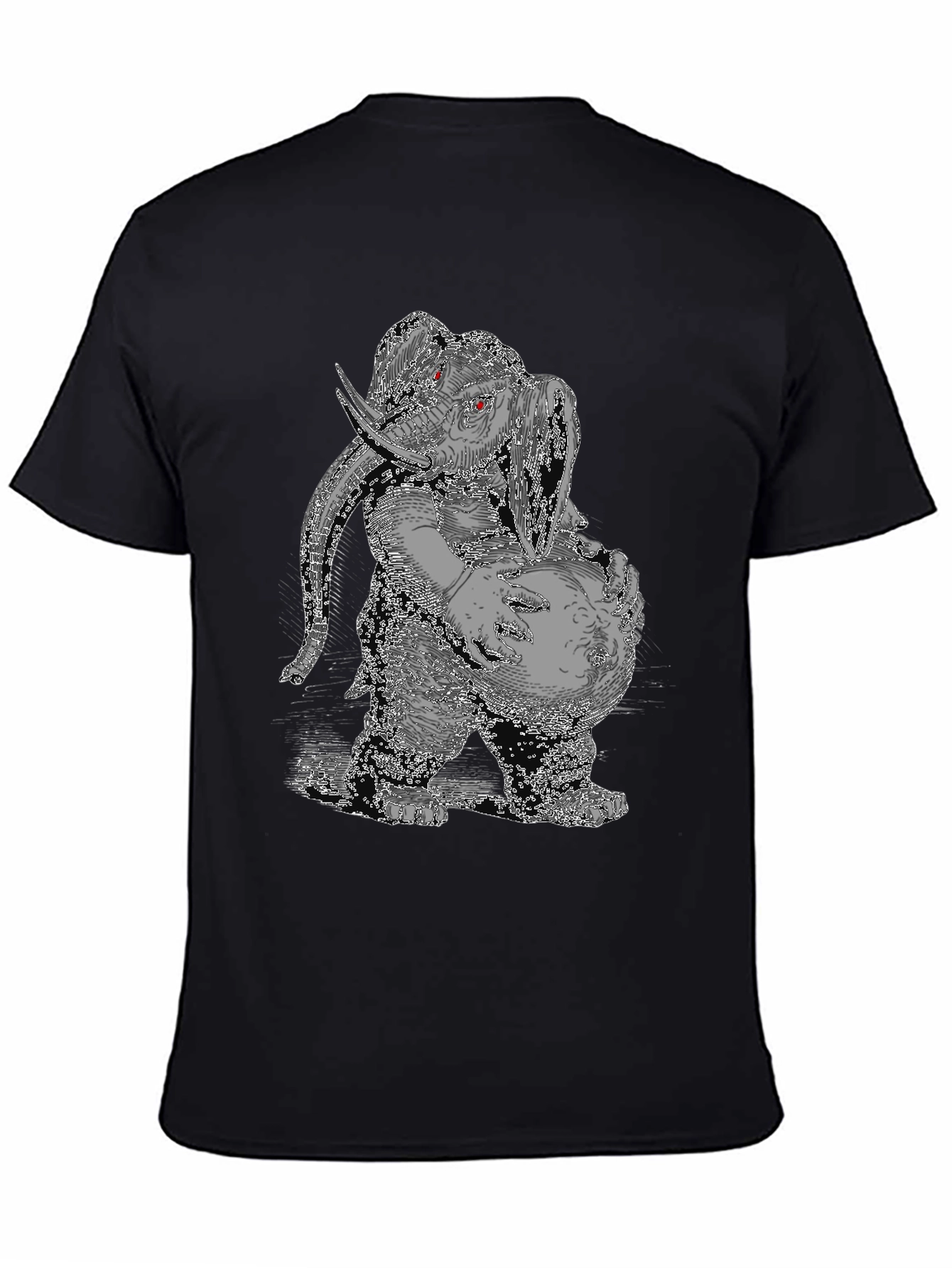 Elephant Graphic Tee - Quirky Animal Print Shirt
