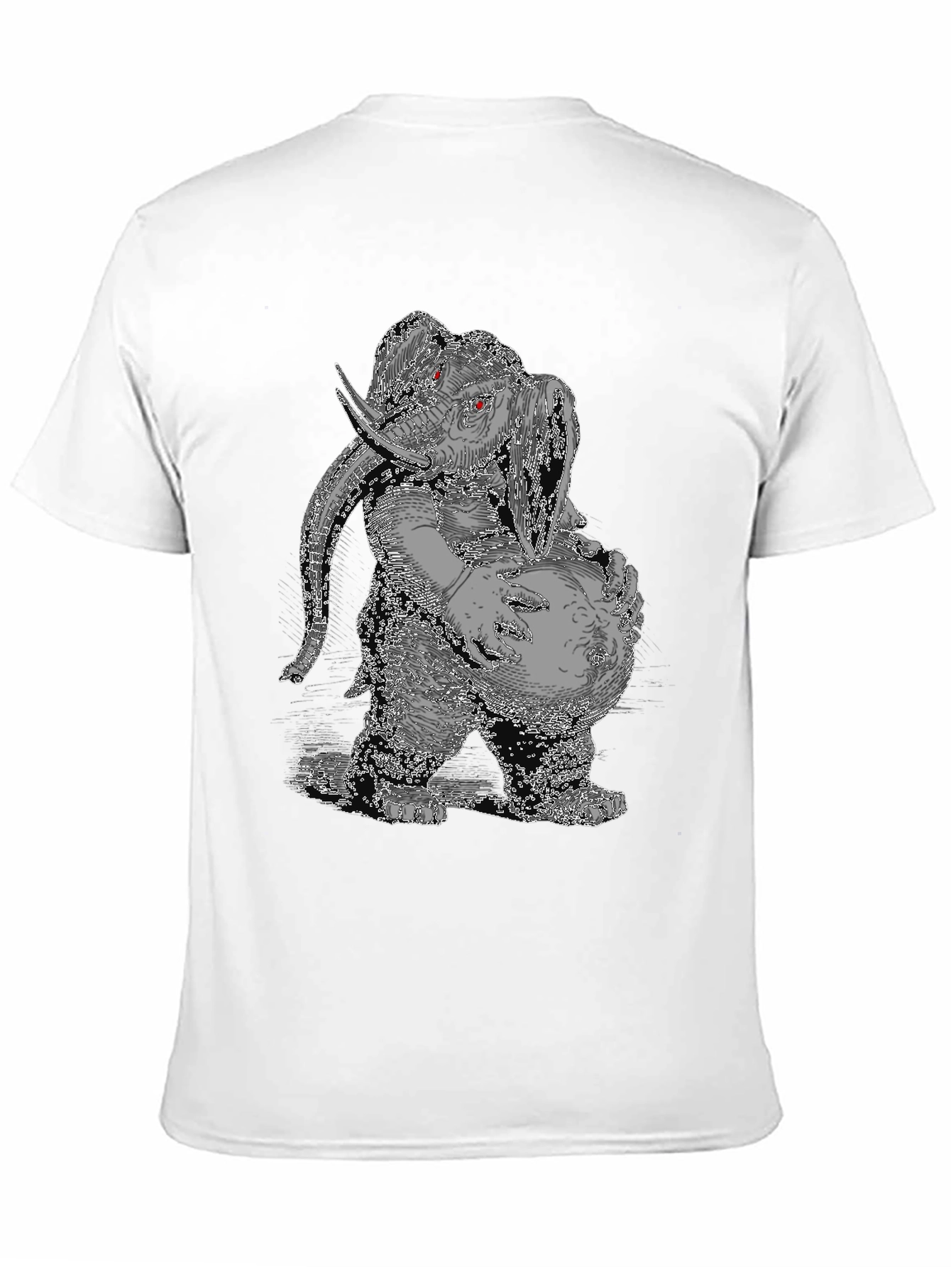 Elephant Graphic Tee - Quirky Animal Print Shirt